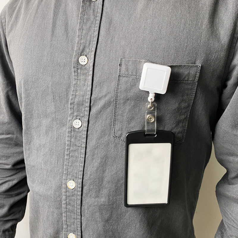 Square Retractable Badge Holder 6