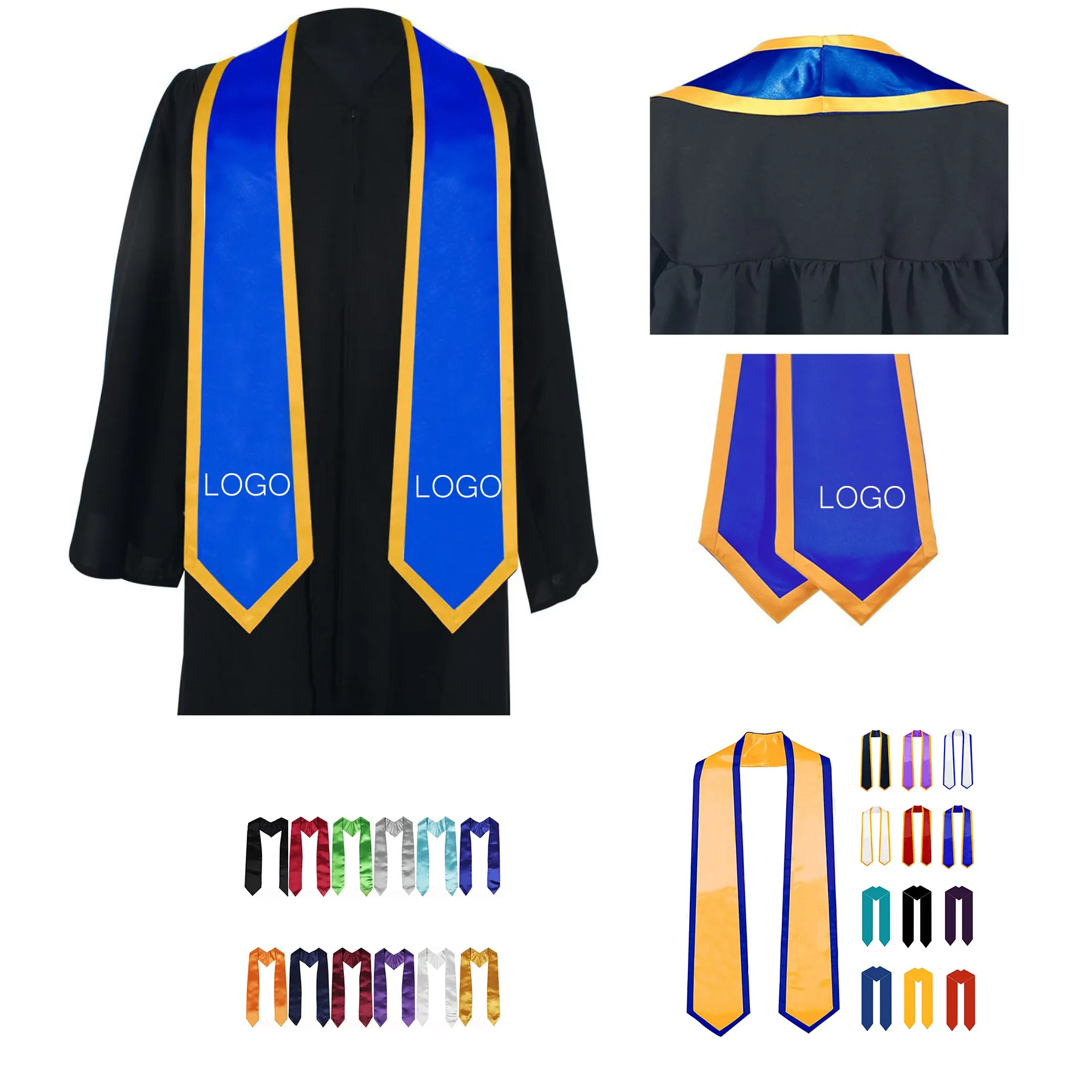 Graduation Clothing Sash With Hemming 1