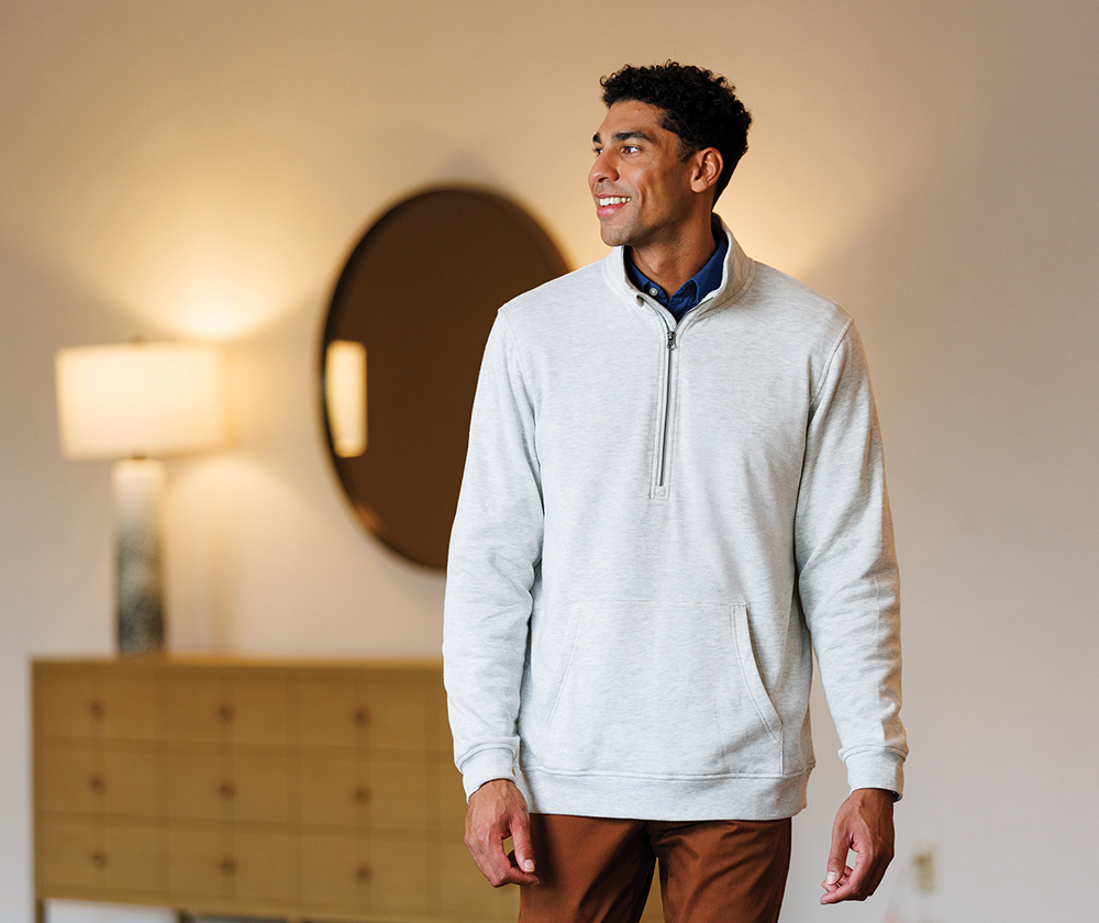 Men's Willow Half Zip Sweatshirt, custom hoodie or sweatshirt with logo imprint 37
