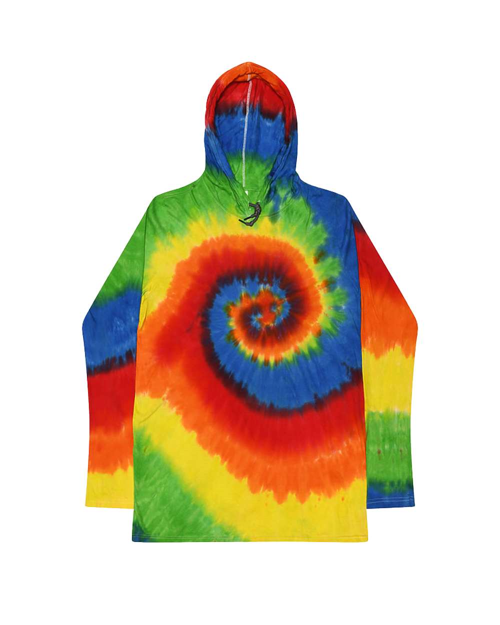 Unisex Tie-Dyed Hooded Long Sleeve T-Shirt - 2777 11
