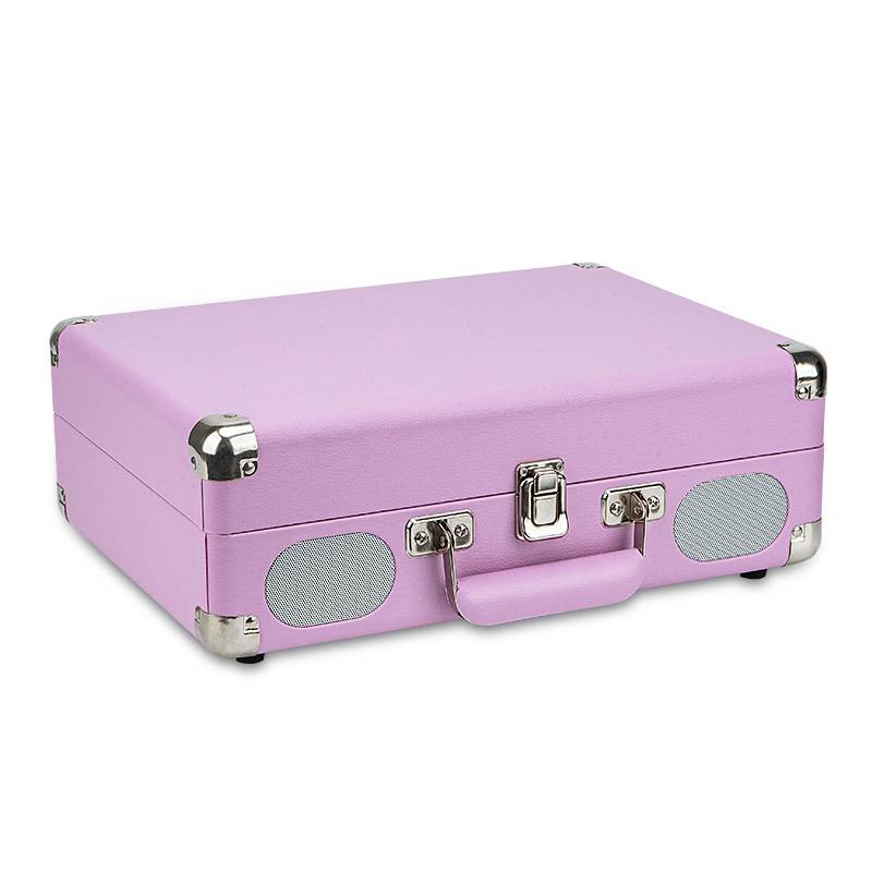 Blutooth in/out suitcase vinyl record player turntable 10