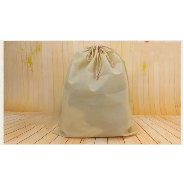 Custom logo 70g non-woven drawstring bag 5