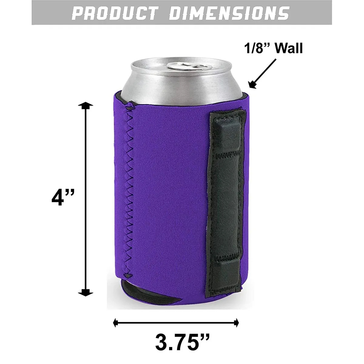 Foldable Reusable Durable Magnetic Neoprene Can Coolie 3