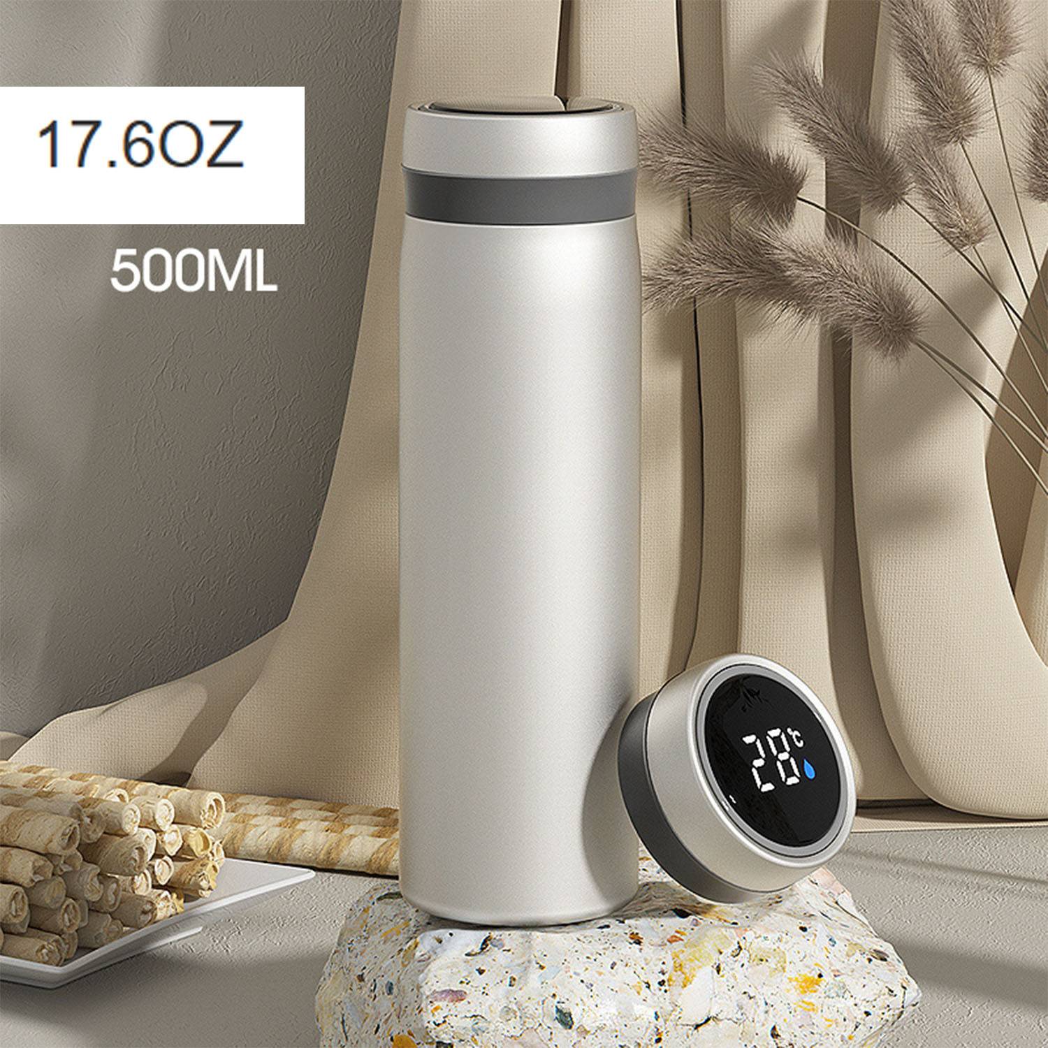 17.6oz Intelligent temperature display insulated bottle 6