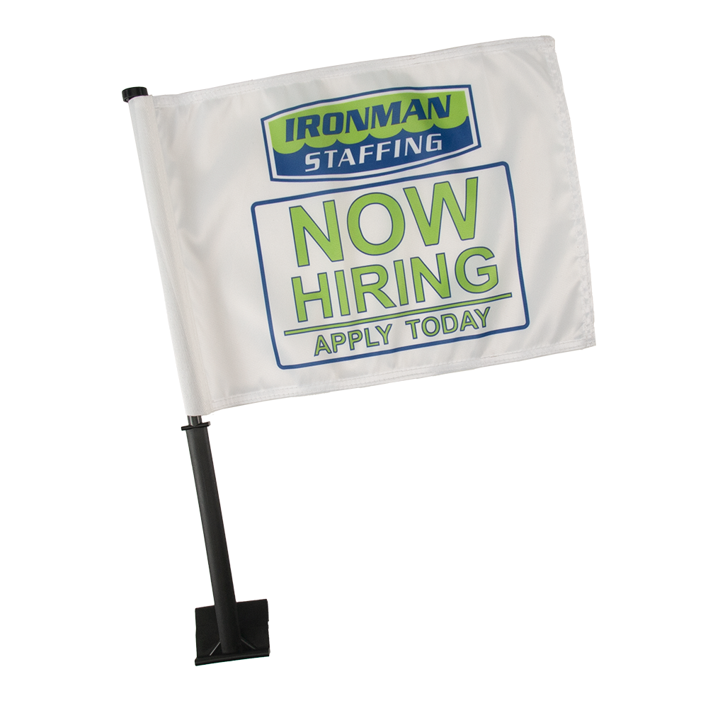 11" x 15" Economy Car Flag 32