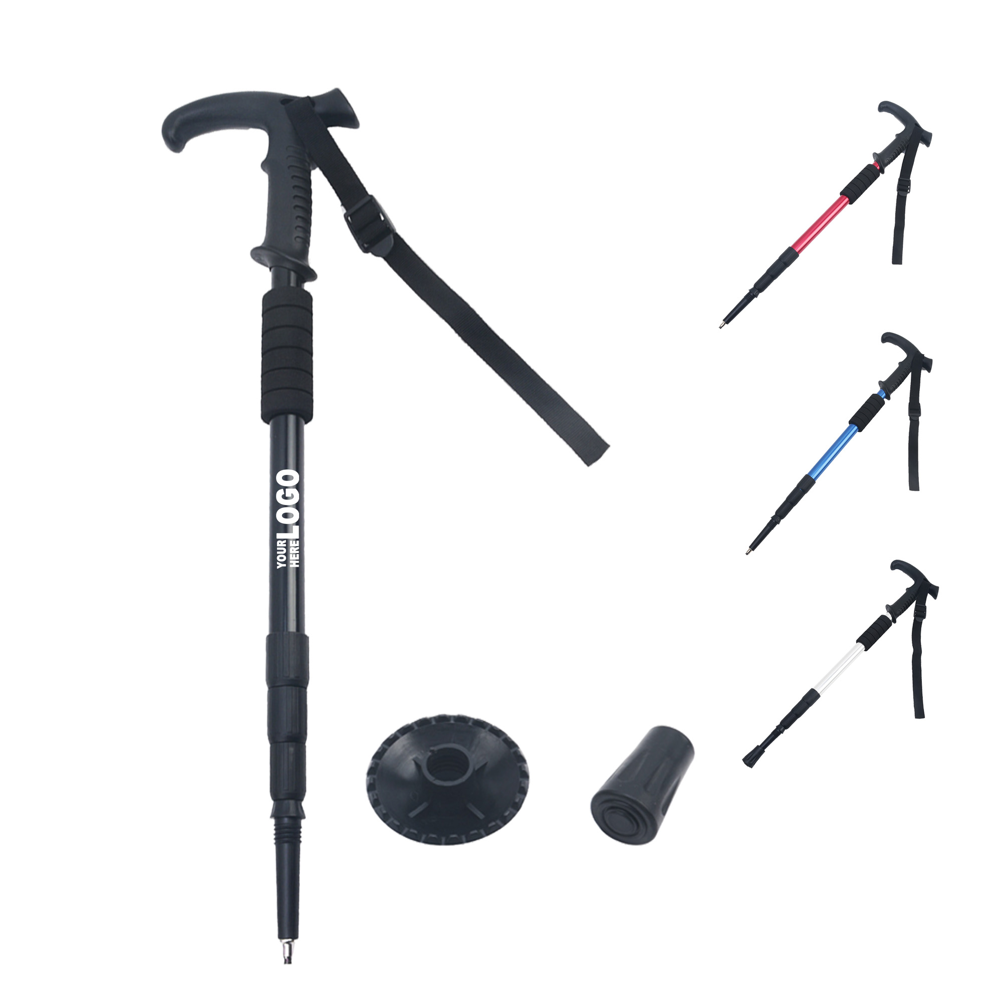 Compact 4-Section Walking Stick 2