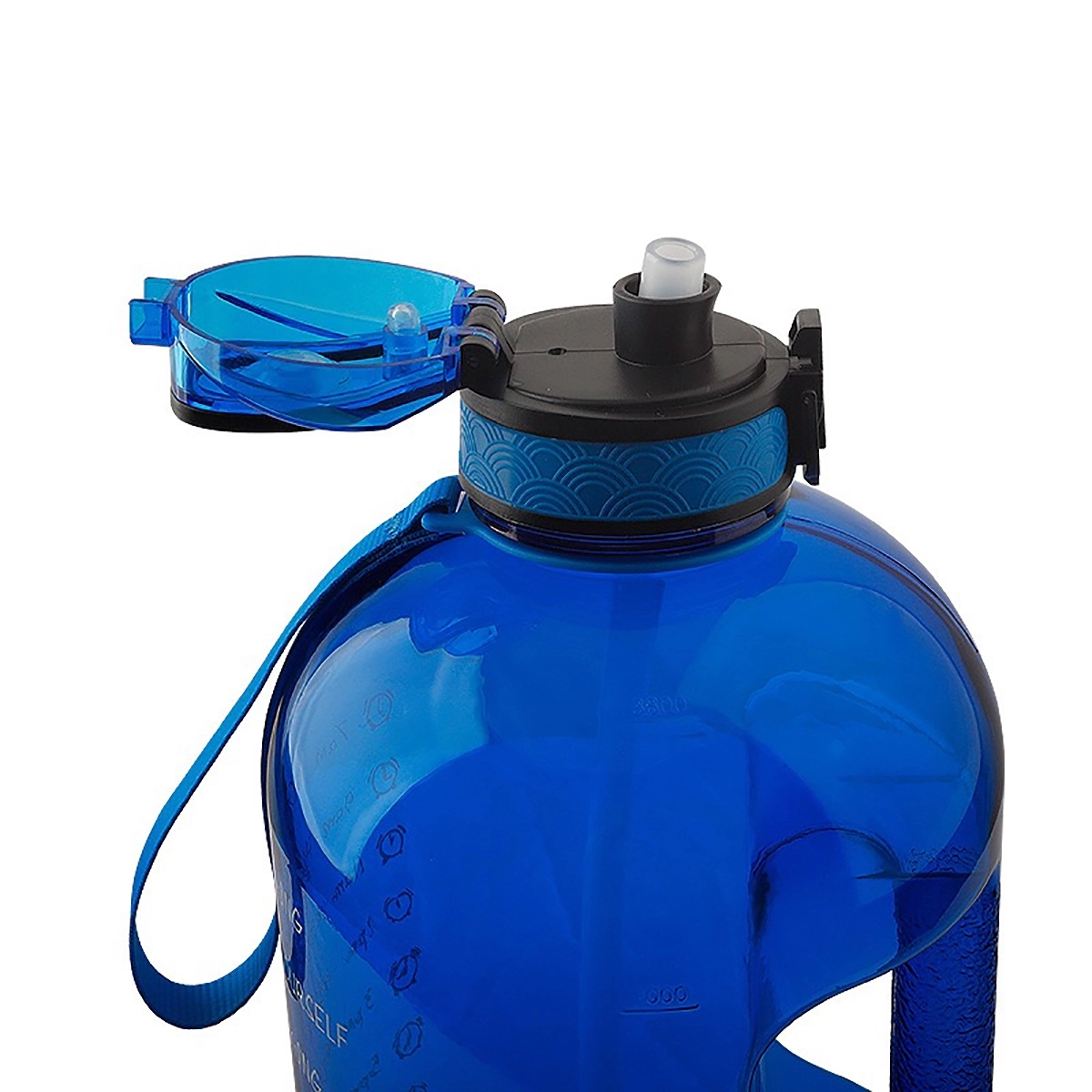 Motivational 1 Gallon Water Jug - with Straw & Time Marker 7