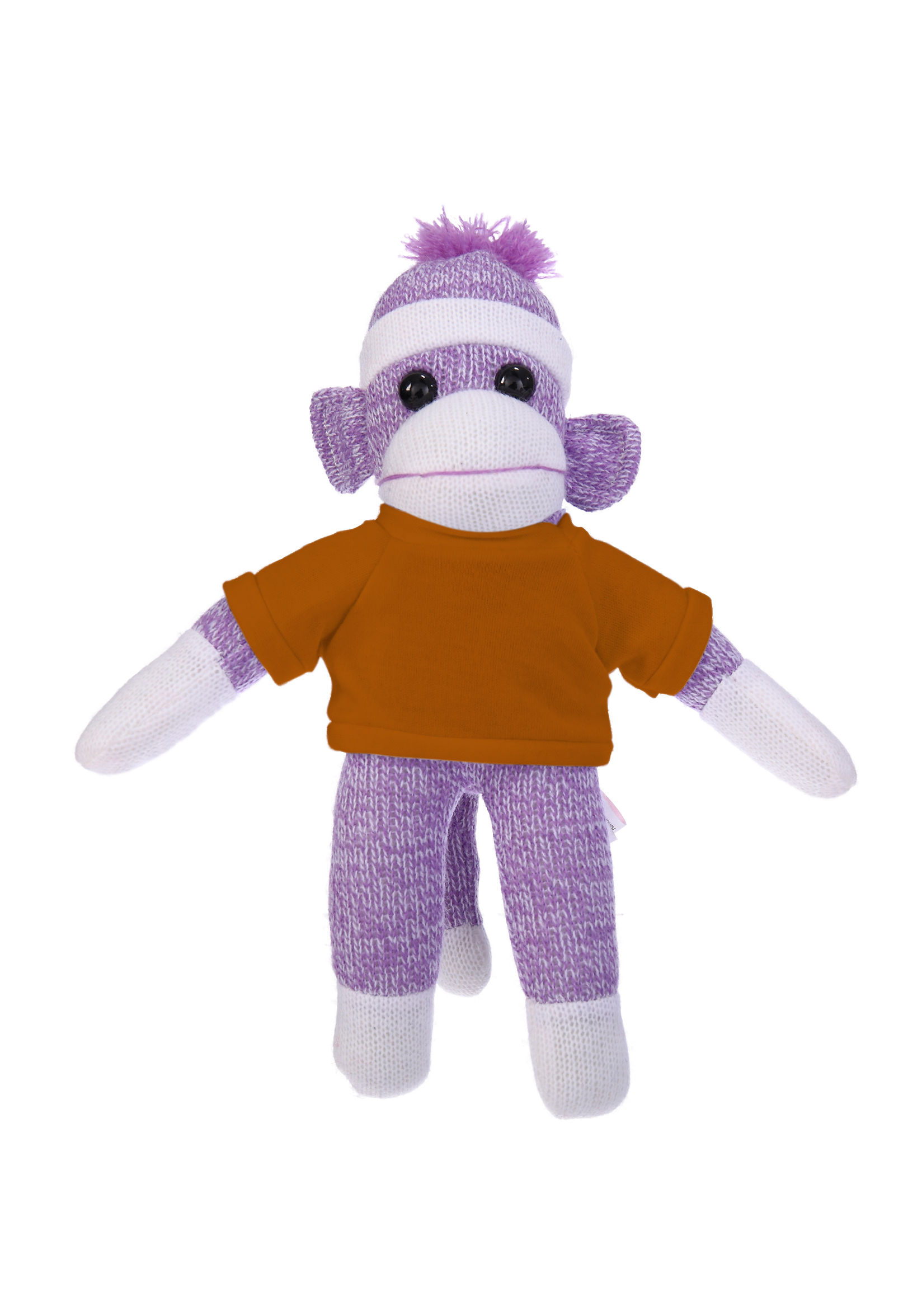 Plush Purple Sock Monkey with Tee 3
