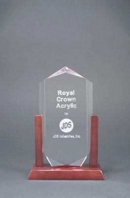 10" Clear Royal Crown Acrylic Award 2