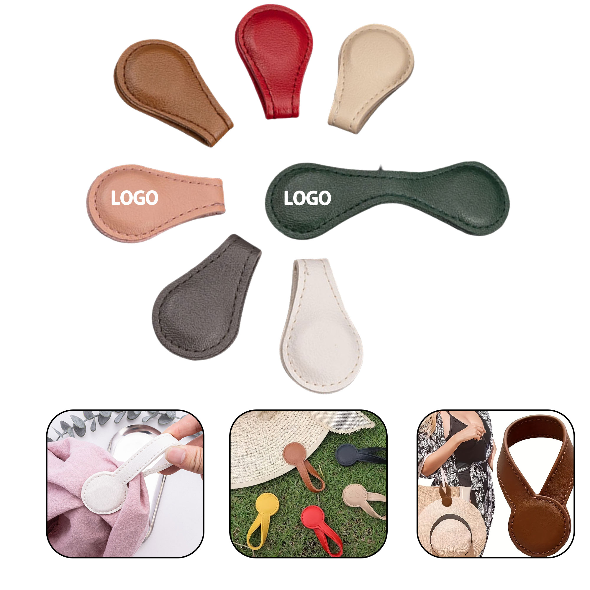 Magnetic PU leather cap clip 3