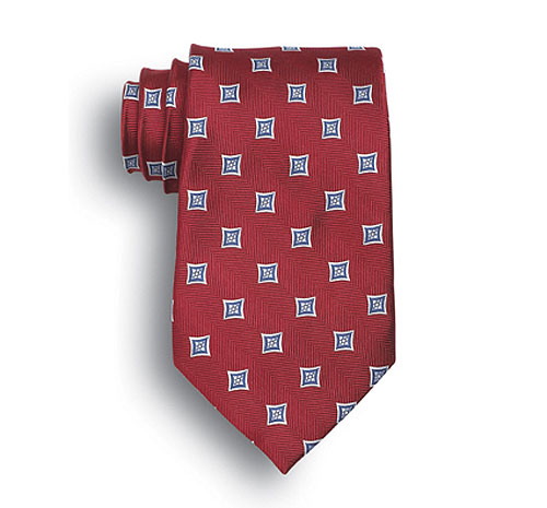 Red Vasari Polyester Tie 2