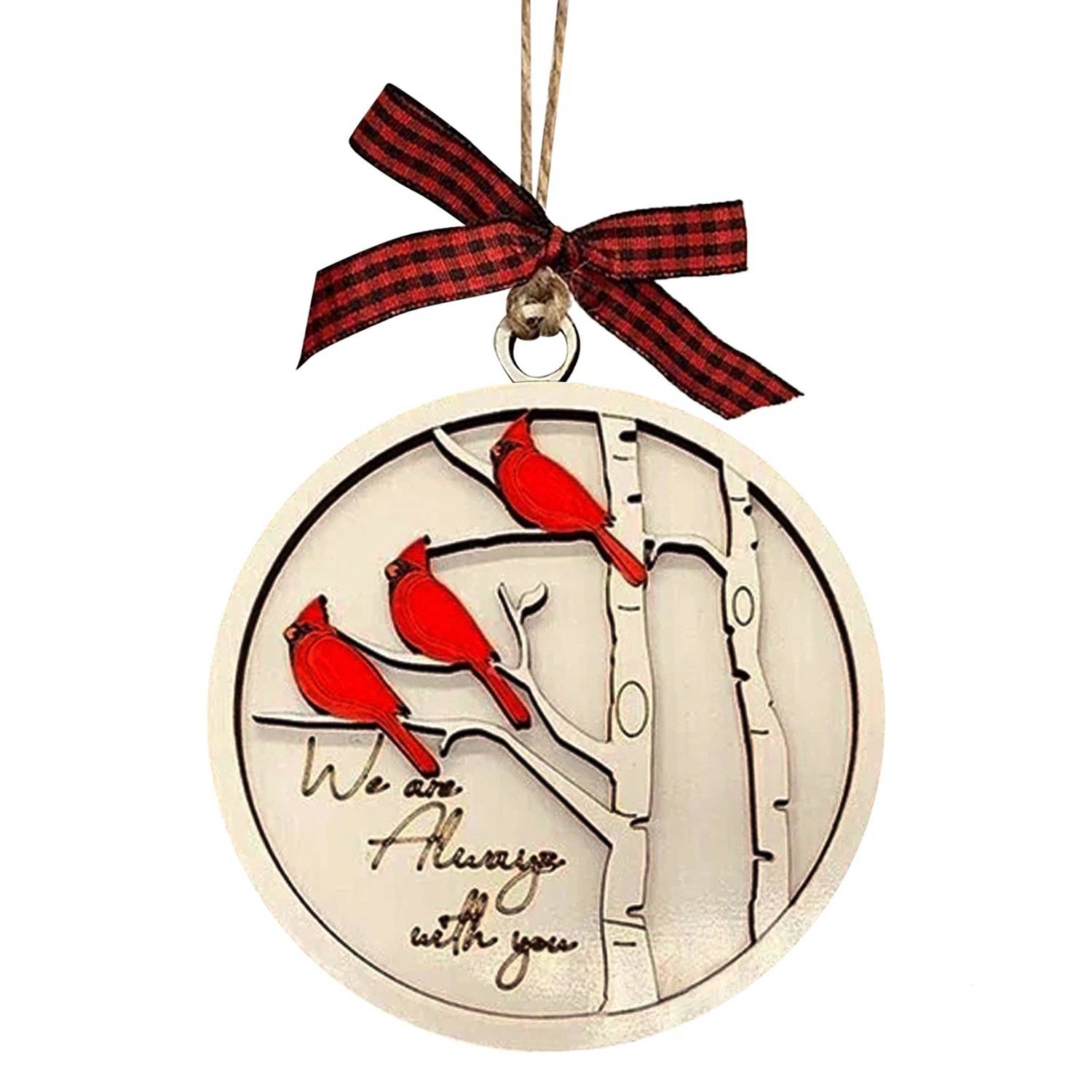 Christmas Tree Cardinal Memorial Ornament 3