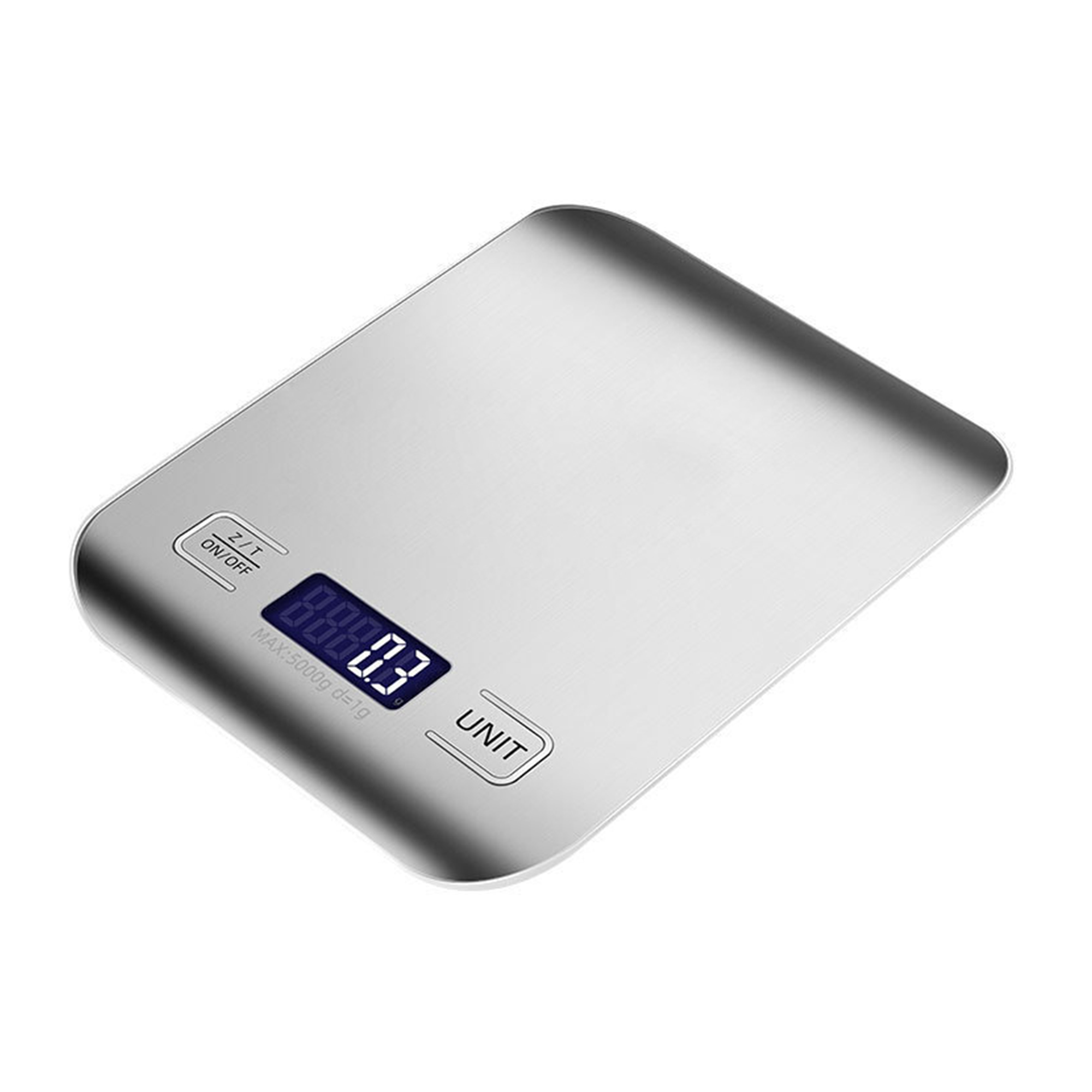 Stainless Steel Digital Food Scale With Backlit Display 7.09" Length X 5.5" Width X 0.59 Inc 4