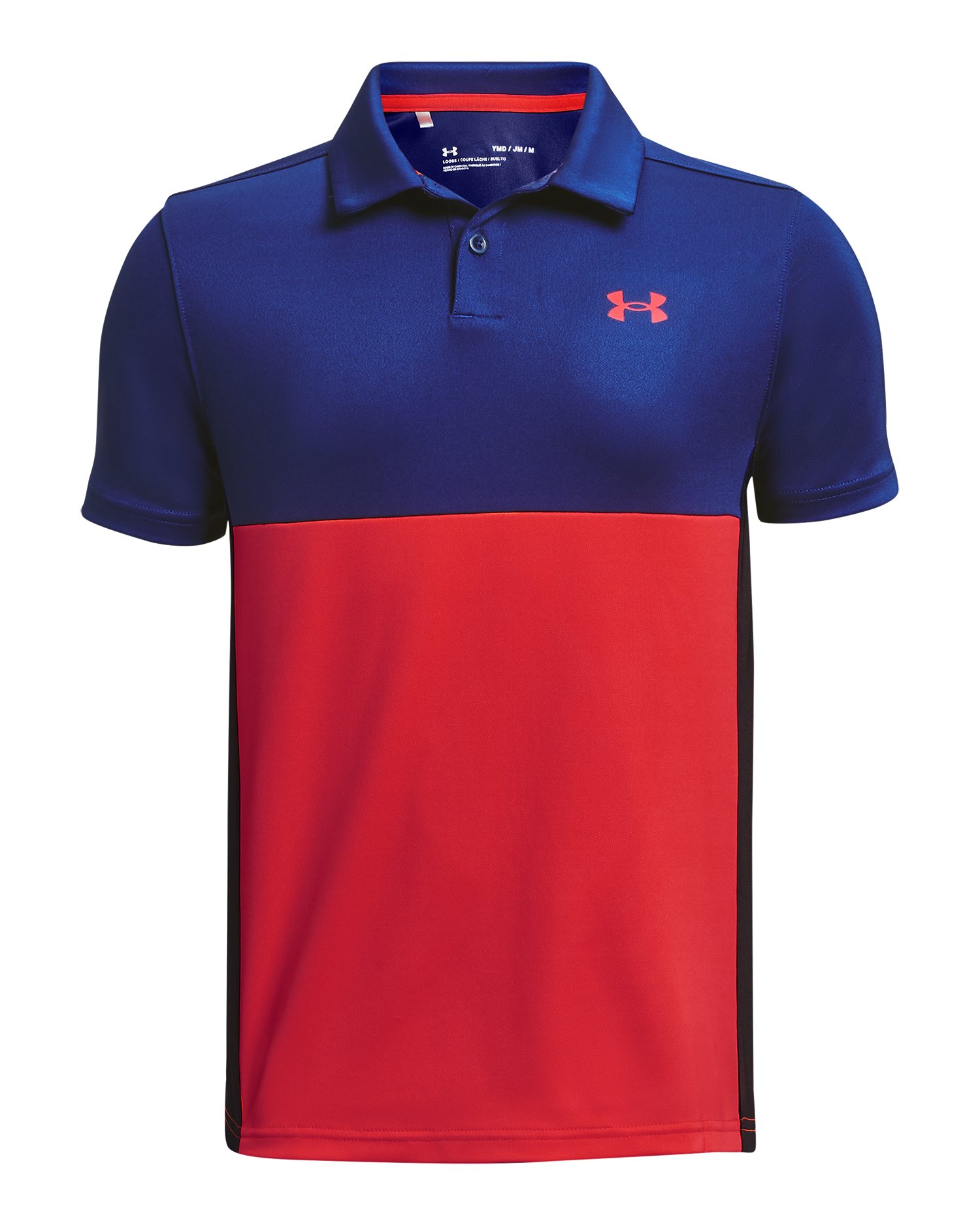 UA Performance Blocked Boys' Polo 3