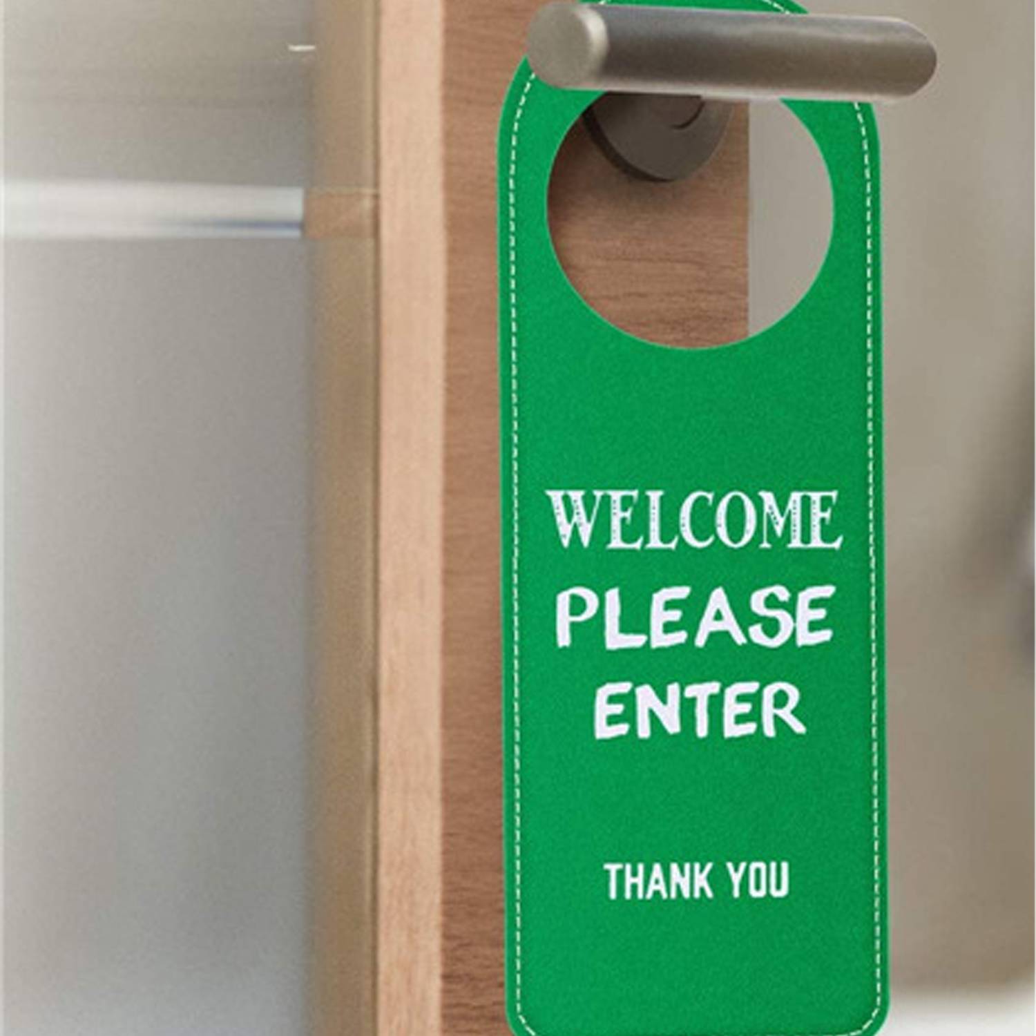 Hotel PU Leather Please Do Tot Disturb Sign 4
