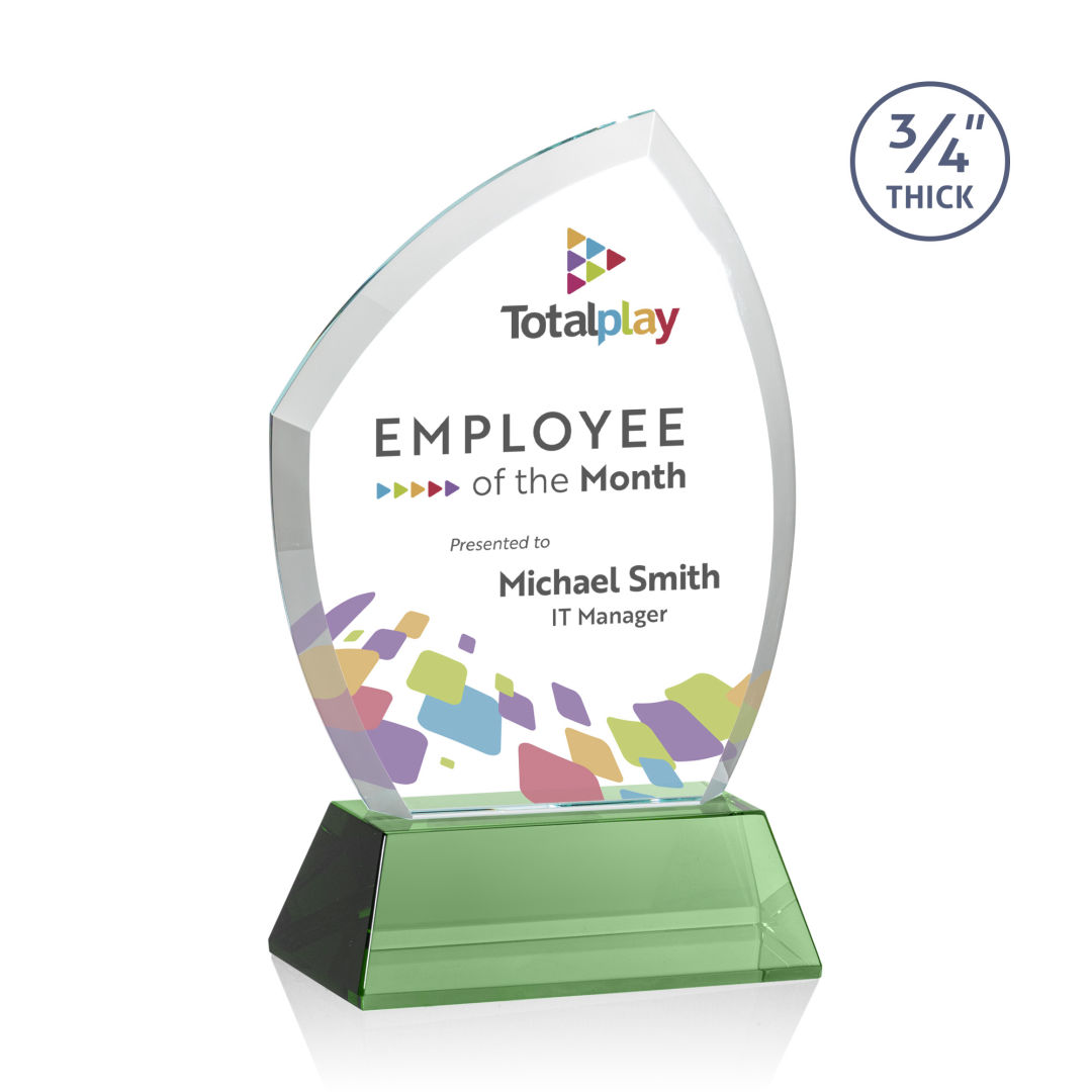 Daltry VividPrint™ Award on Newhaven Base - Green 3
