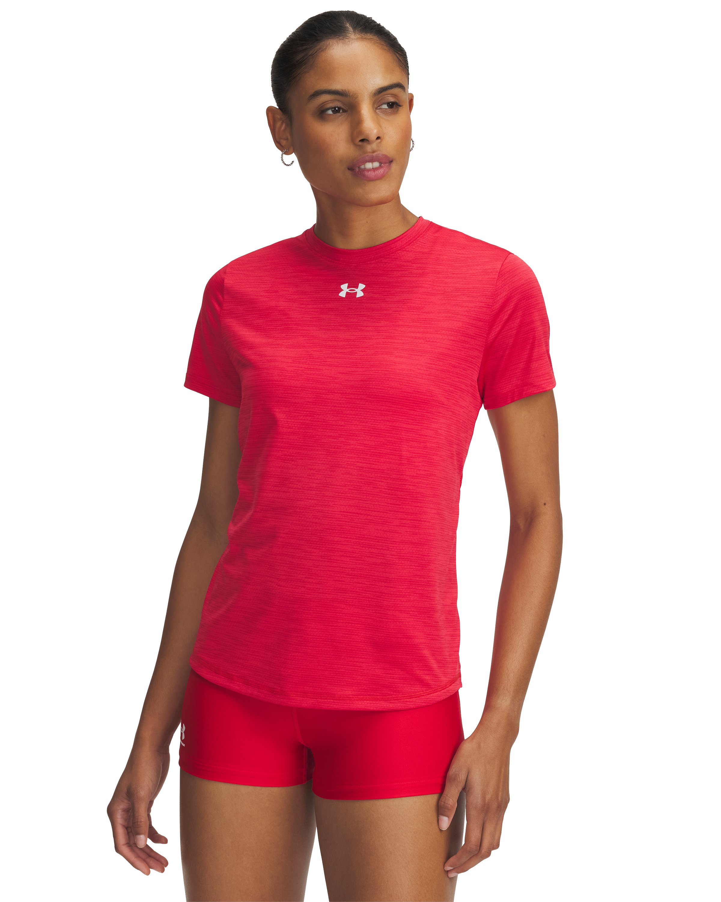 UA Tech Vent Team Women's Short Sleeve, custom athletic wear with logo imprint 2