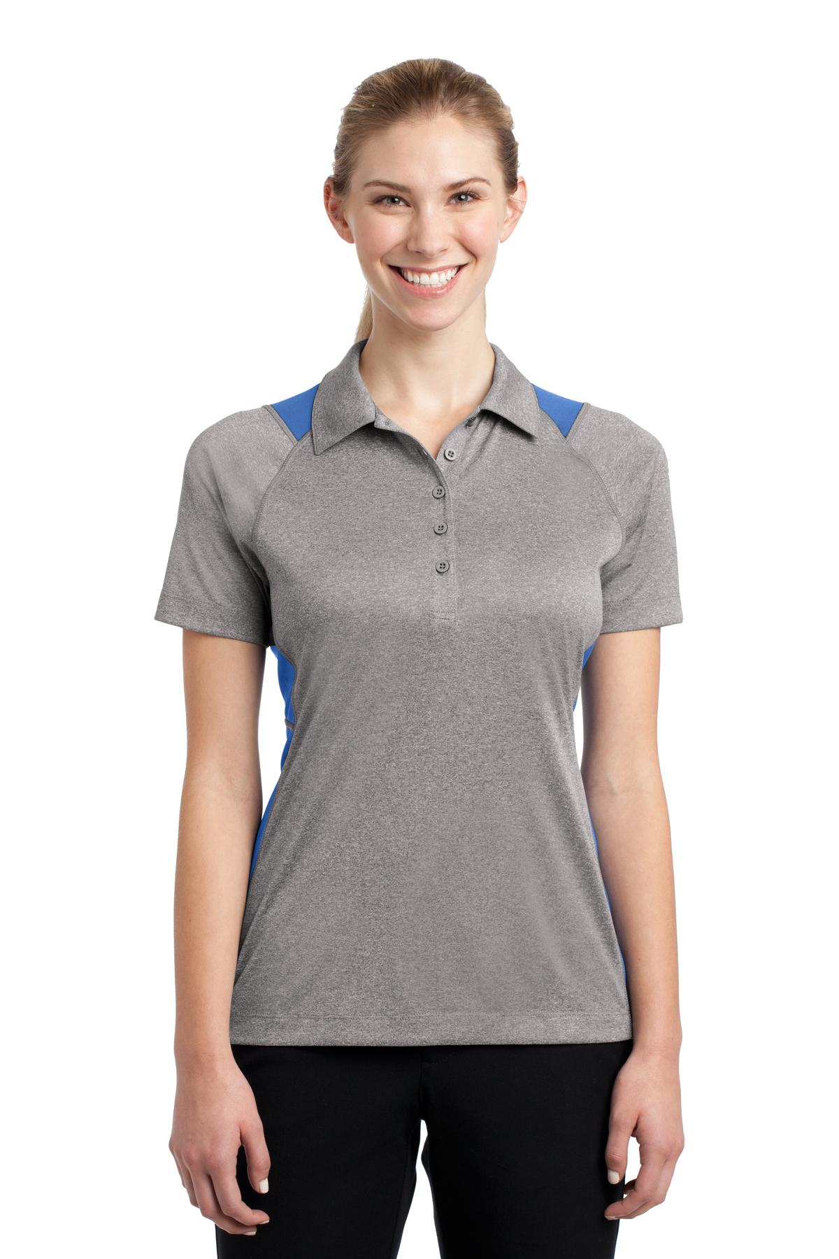 Sport-Tek® Women's Heather Colorblock Contender Polo 47
