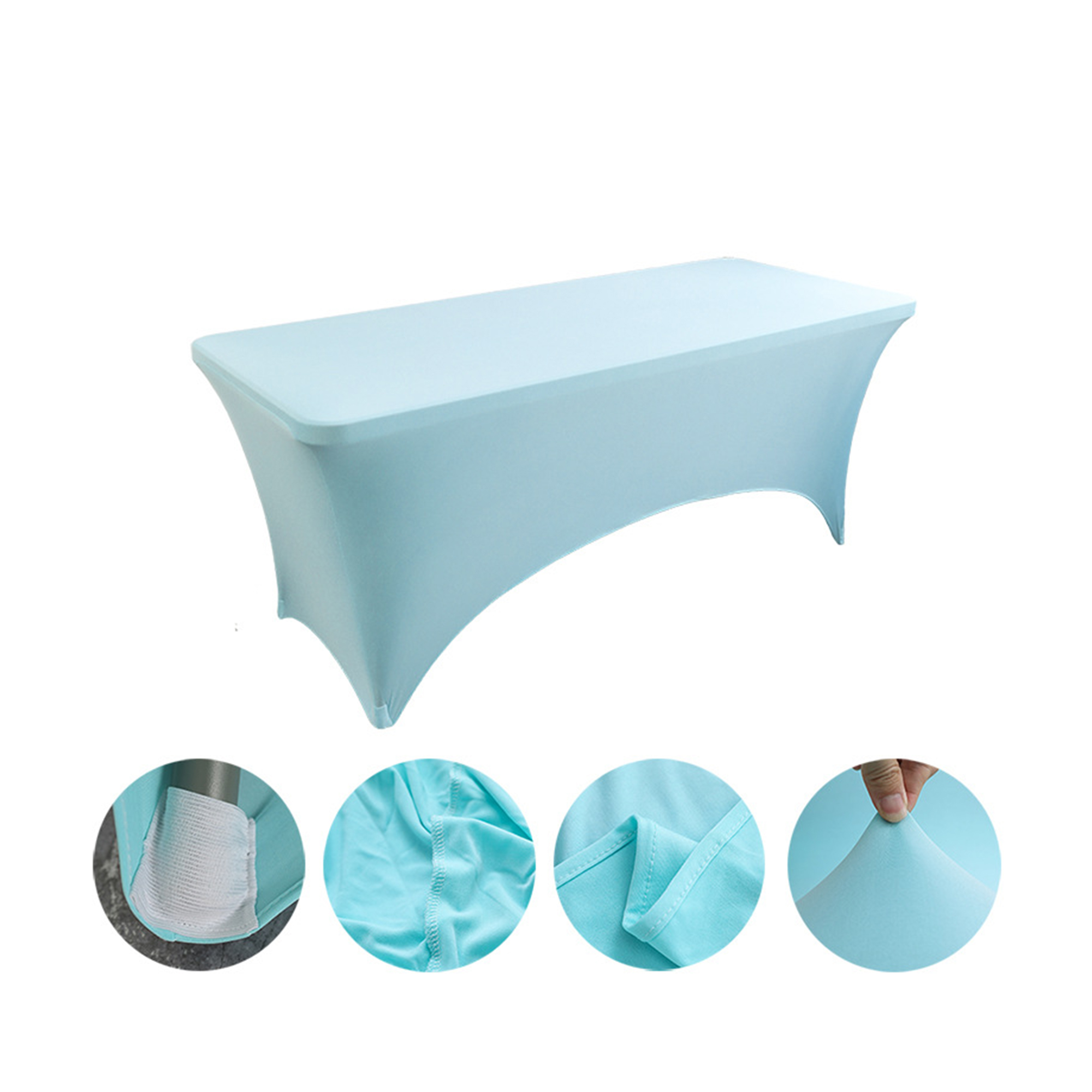 Six Foot Elastic Table Cover For Hotel And Restaurant Use 6