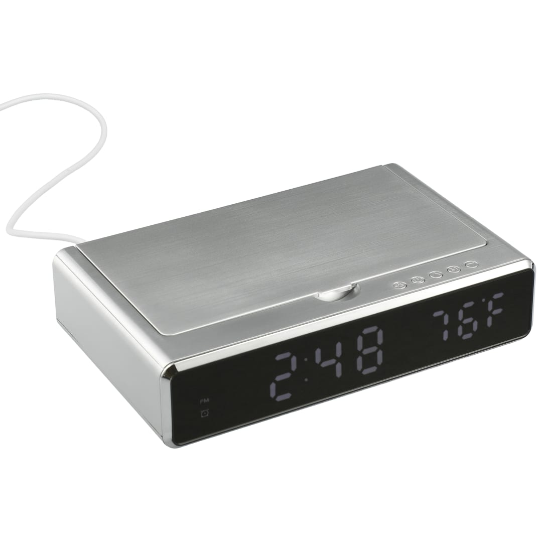 UV Sanitizer Desk Clock with Wireless Charging 19