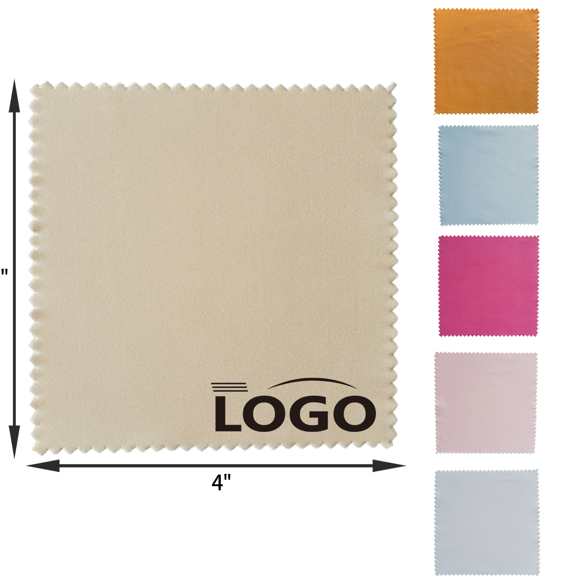 Convenient 4"x4" Microfiber Glasses Cleaning Wipe 1