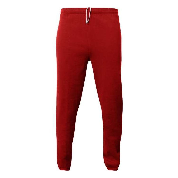 Adult Fleece Sweatpants Scarlet Red XS 2