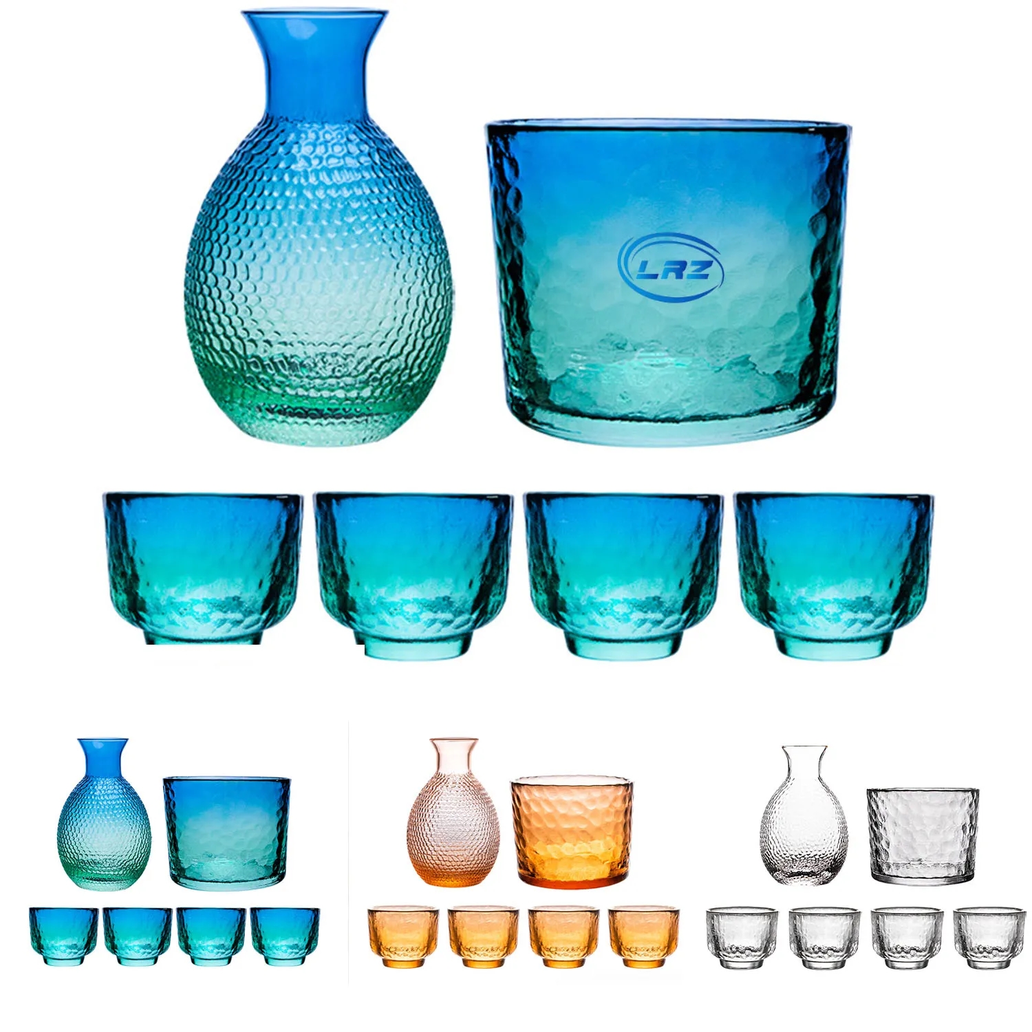 Crystal Glass Wine Warmer Set 3