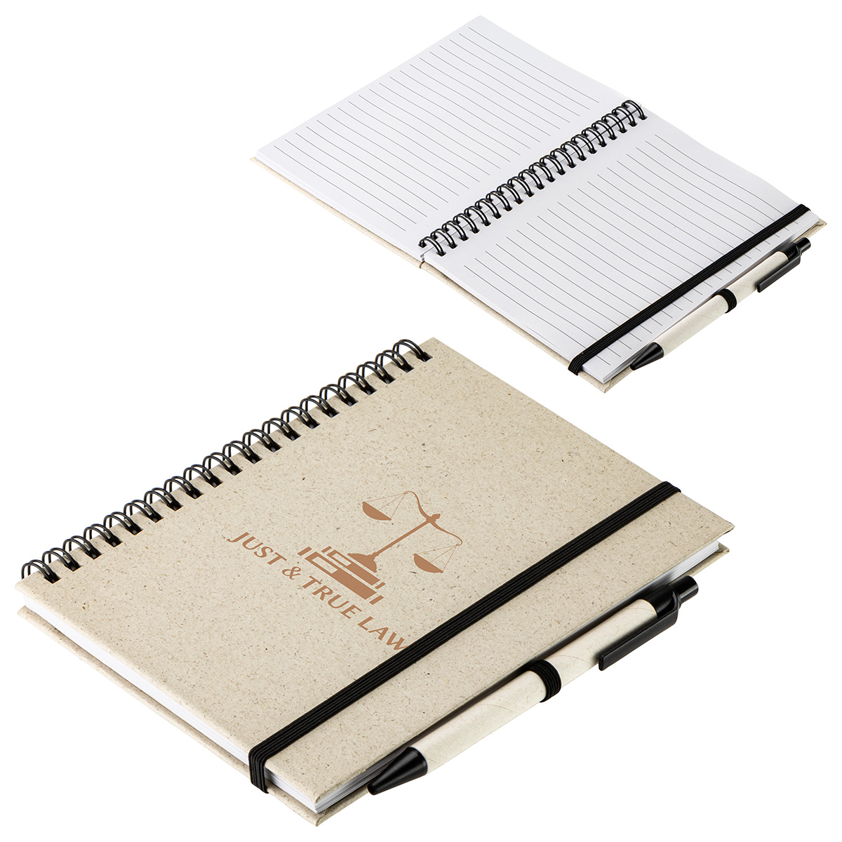 Prairie Fragrant Grass Recycled Spiral Notebook with Pen 28