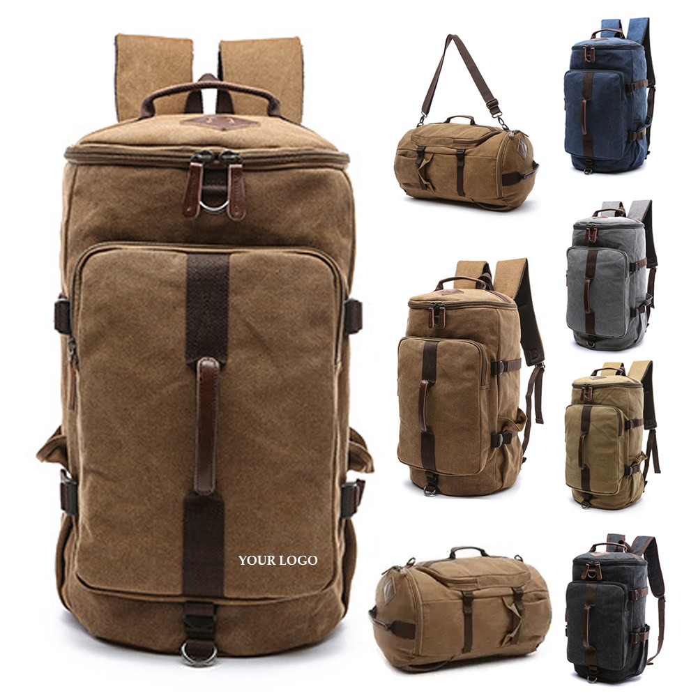 3 In 1 Laptop Men's Backpack Leisure Canvas Travel Backpacks 6