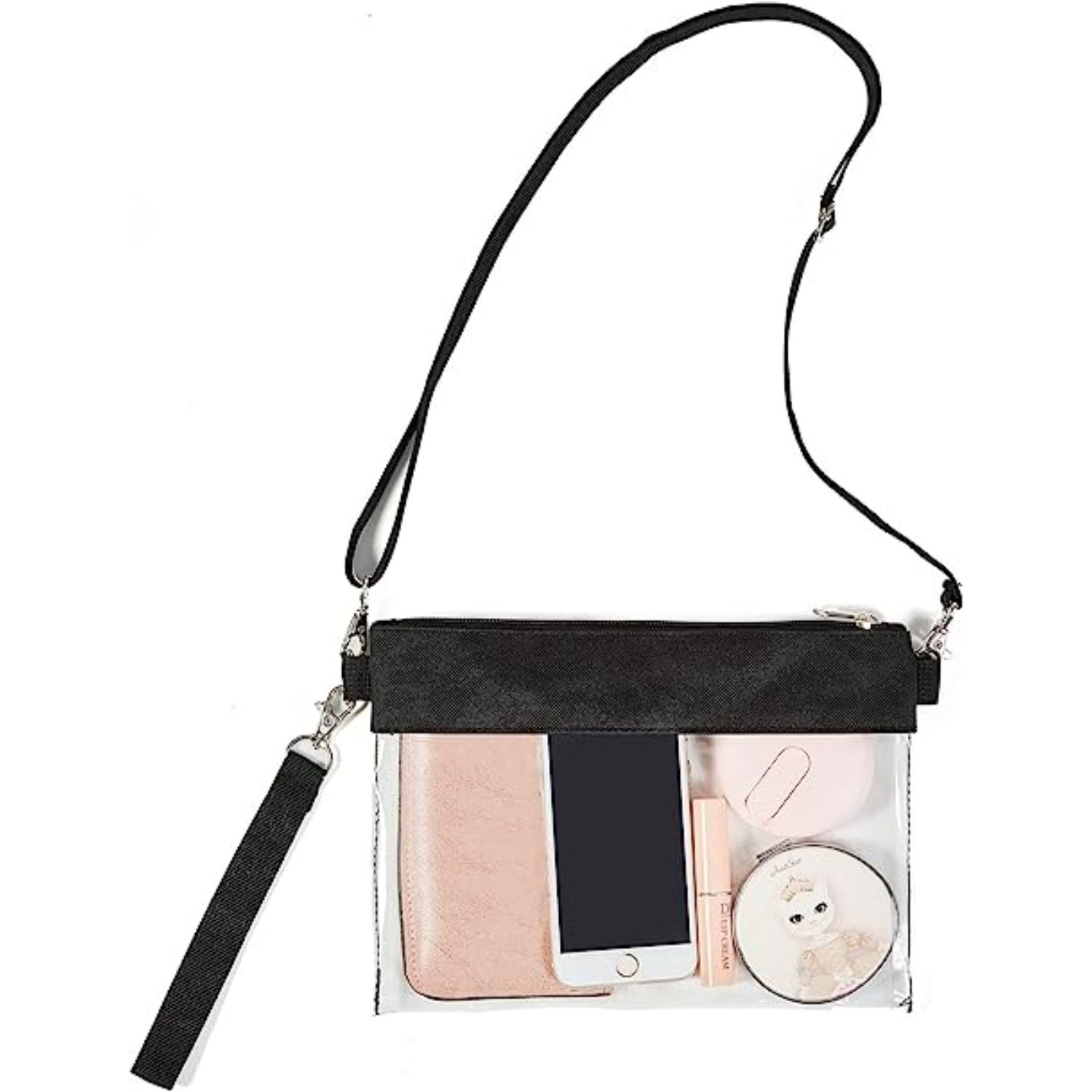 Women's Handbag Clear PVC Transparent Crossbody Purse Bag