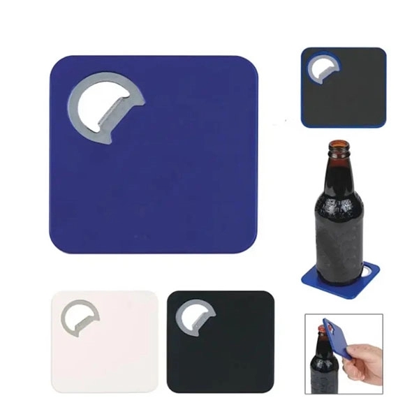 Square Coaster and Bottle Opener 1