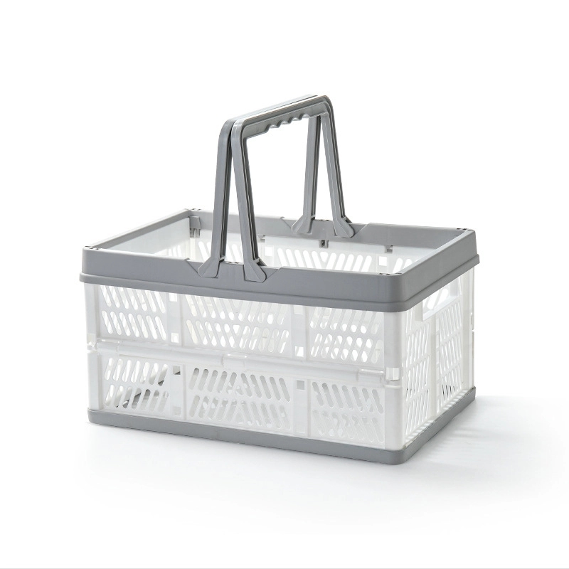 16L Collapsible Plastic Grocery Shopping Baskets 6