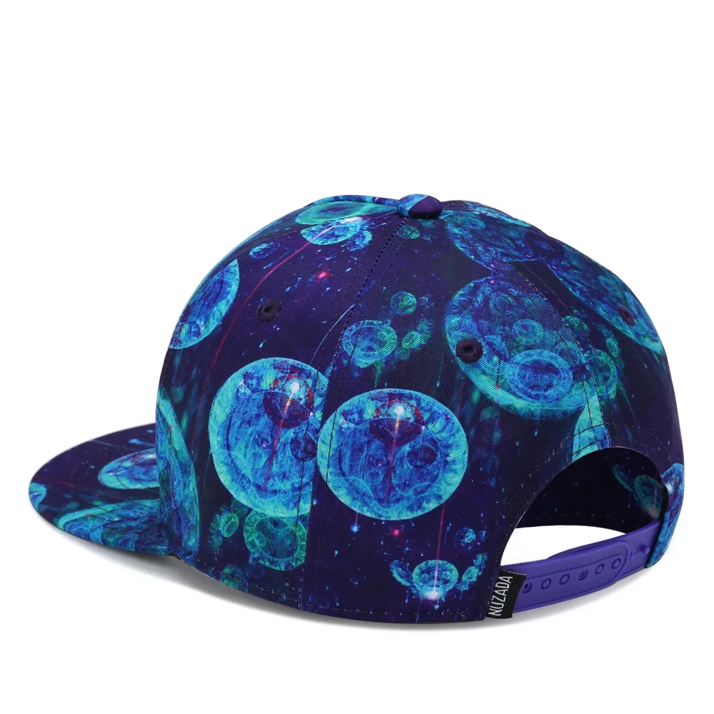 All Over Print Moon Snapback Hat 5