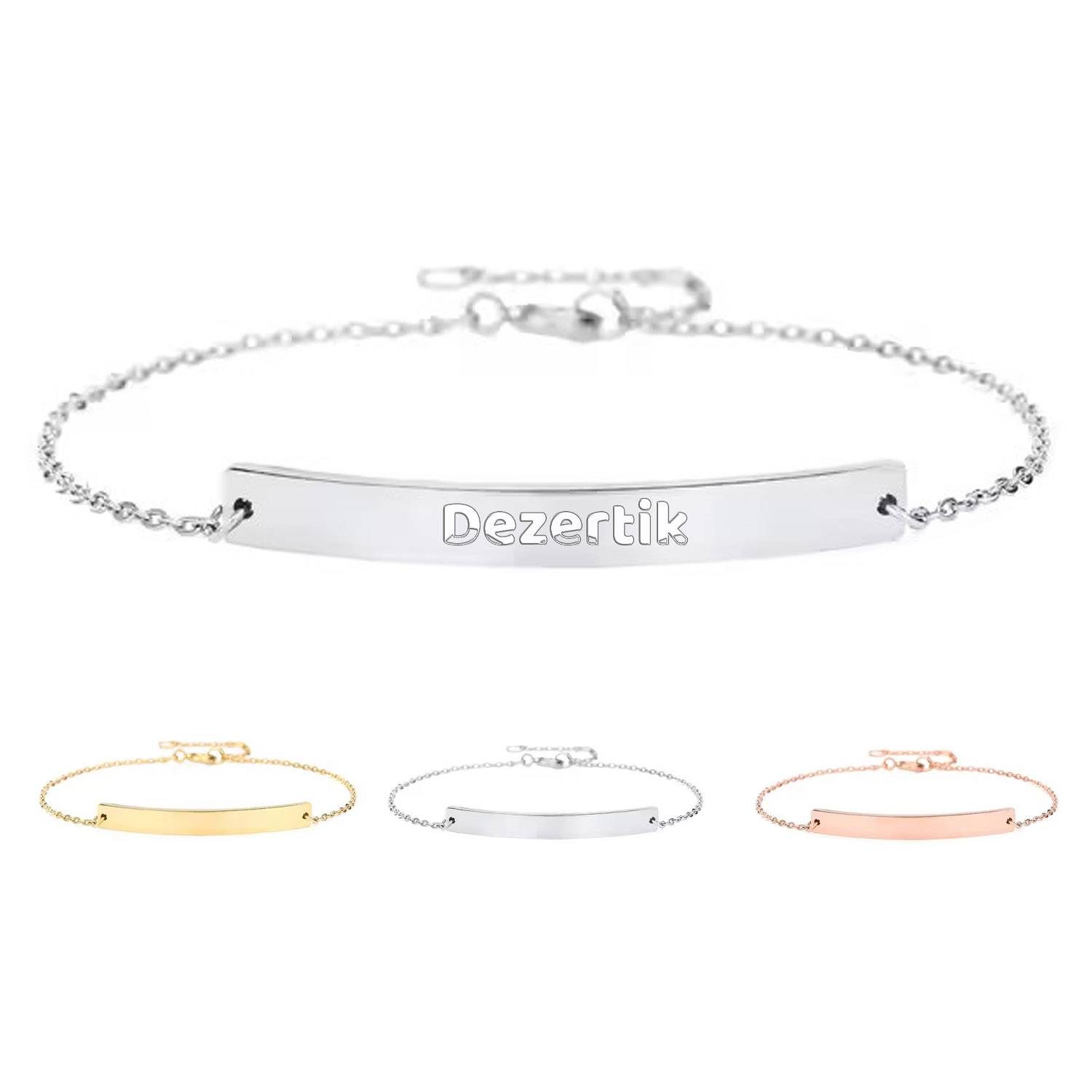 Personalized Stainless Steel Chain Bracelet 4