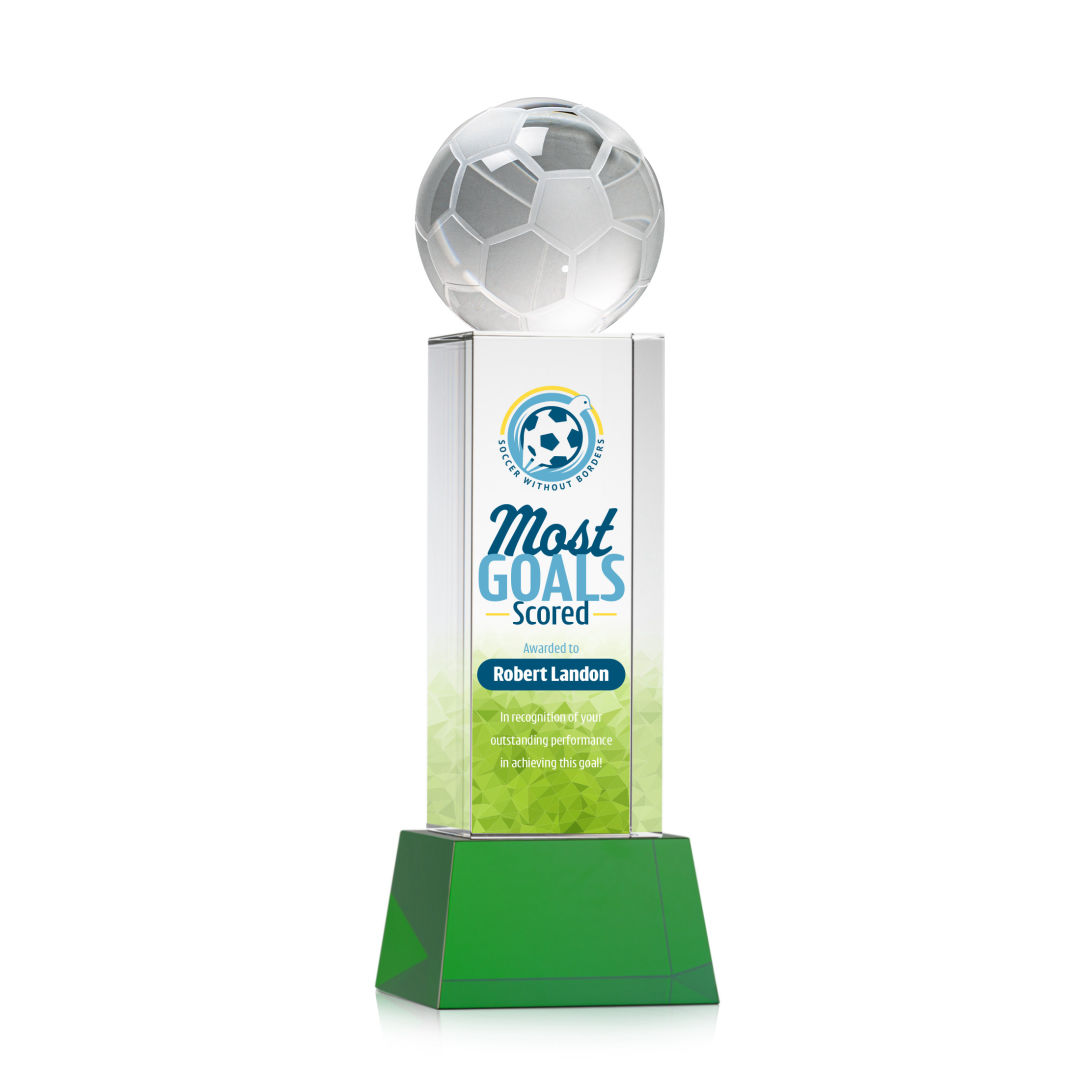 Soccer Ball VividPrint™ Award on Belcroft - Green 7
