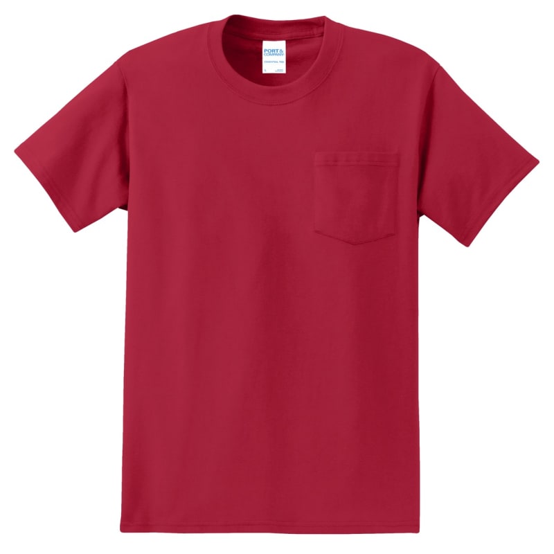 Port & Company - Tall Essential Pocket Tee. 21