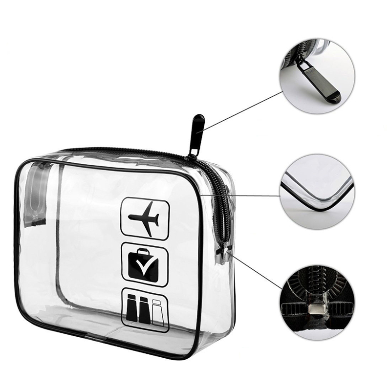 PVC Clear Travel Cosmetic Bag for Women and Men 8