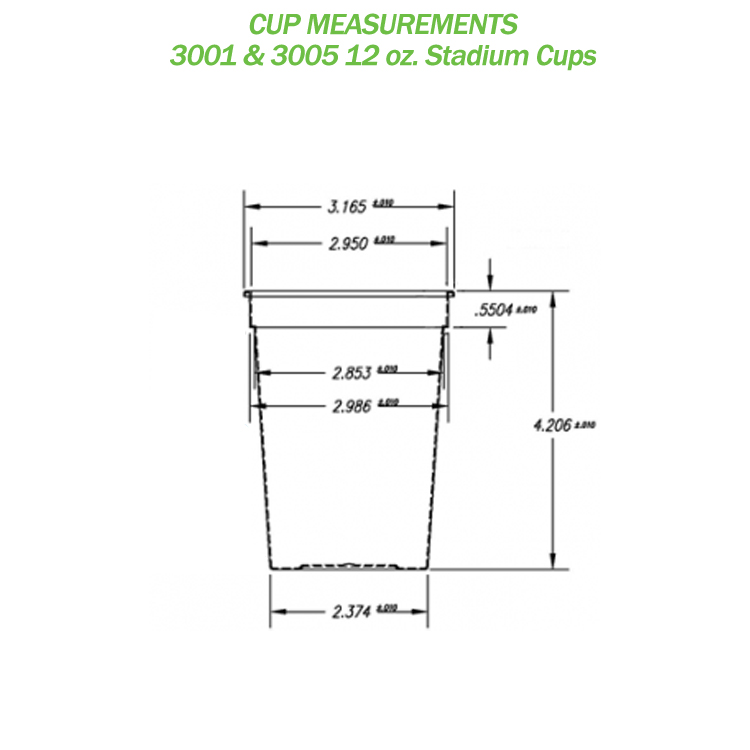 12 oz. Smooth Colored Stadium Cup 6