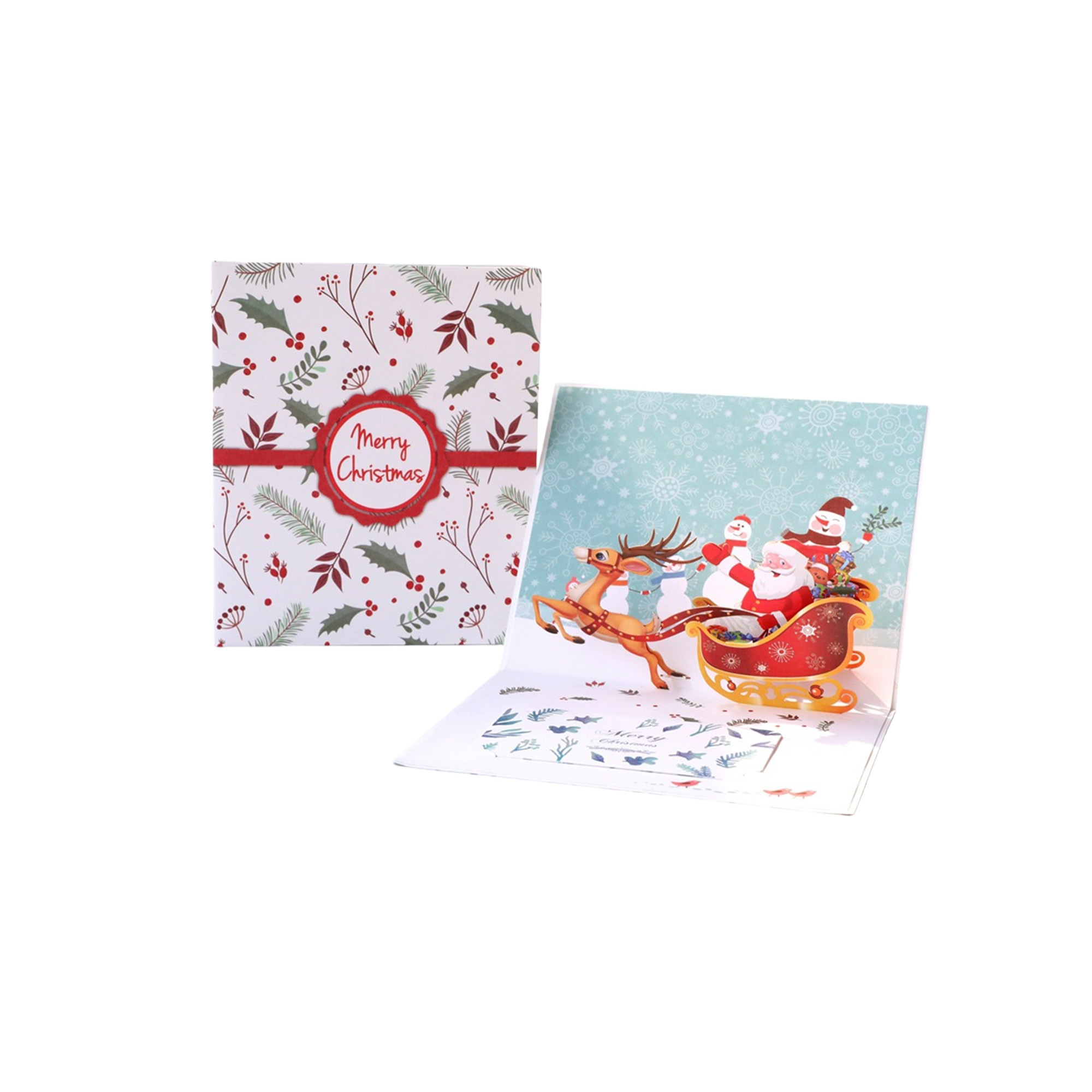 Custom Logo 3D Christmas Card 2