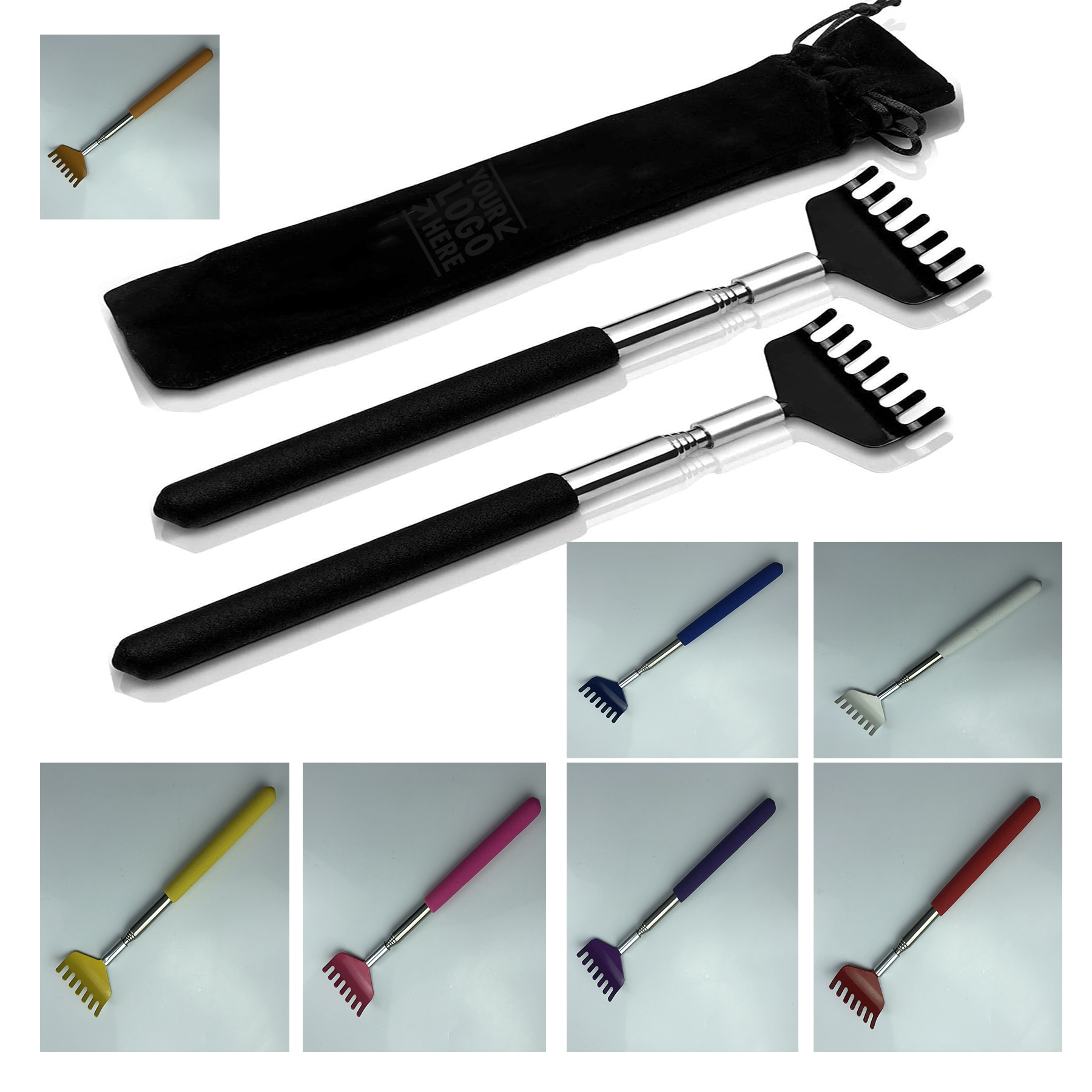 2 Pack Portable Extendable Back Scratcher 2