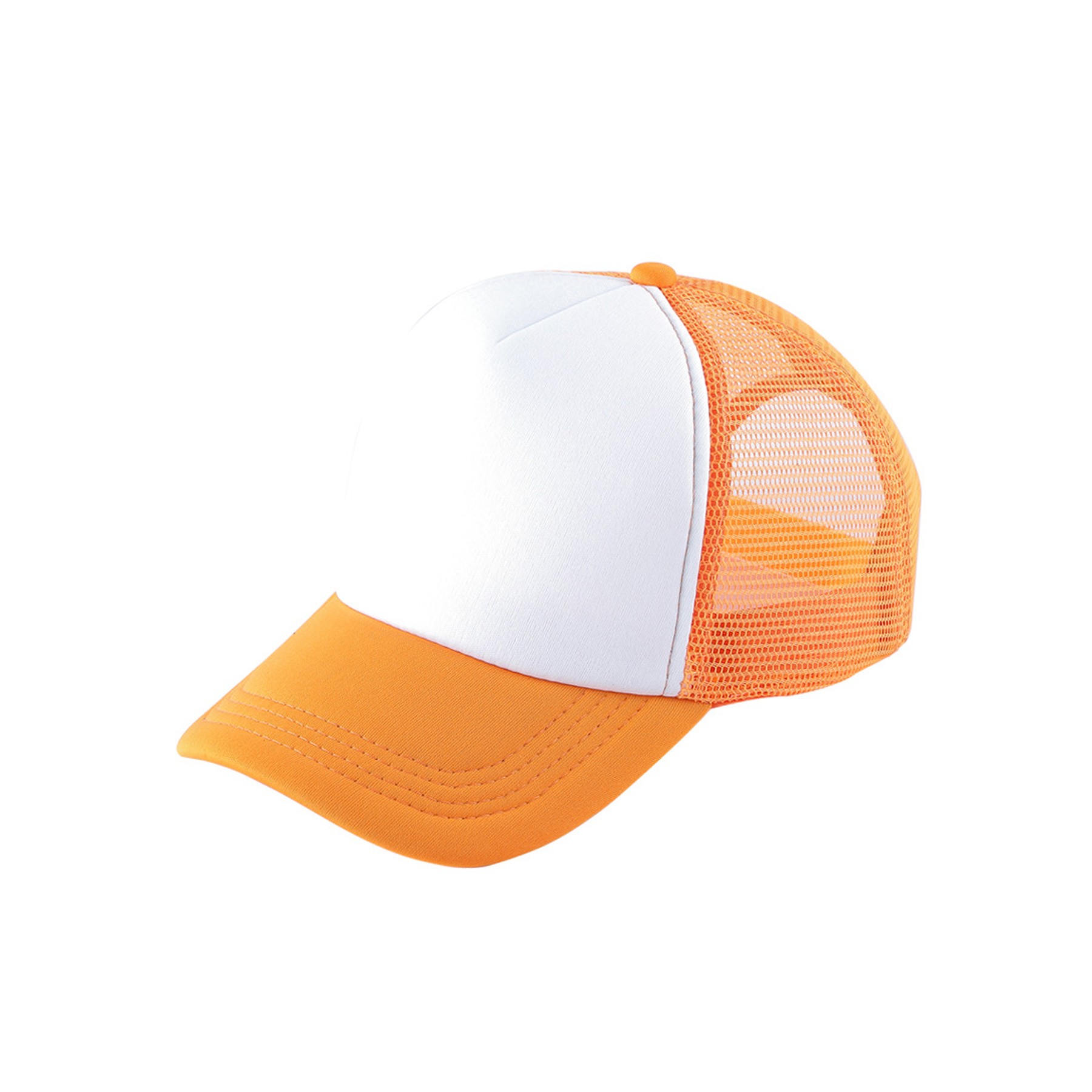 Curved Visor Baseball Cap W/ Mesh Back 12