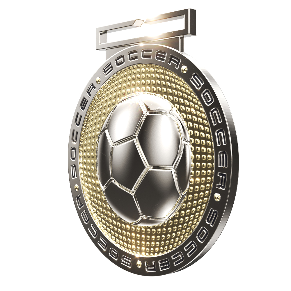 Soccer Dual Plated Medallion (3") 7