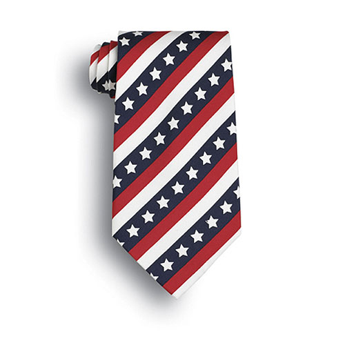 Stars & Stripes Patriotic Tie 2
