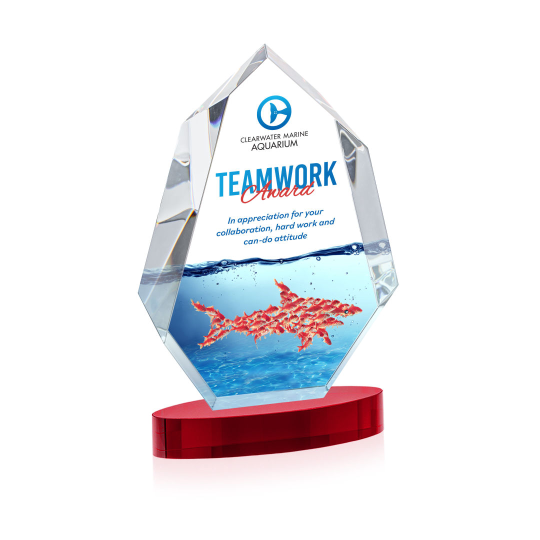 Norwood VividPrint™ Award on Alberton Base - Red 3