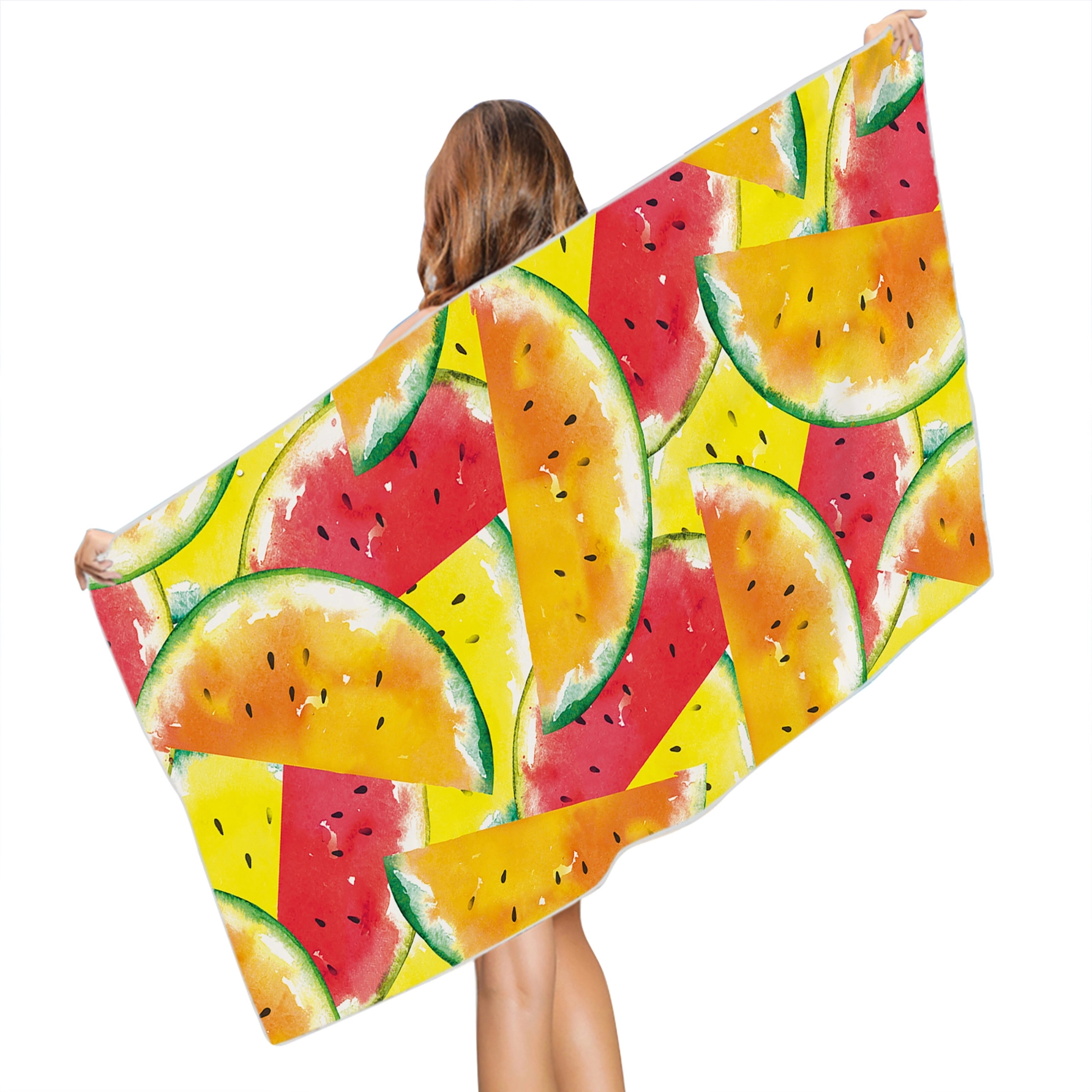 MOQ 50pcs Cute Tropical Fruit  Microfiber Beach Towel 4