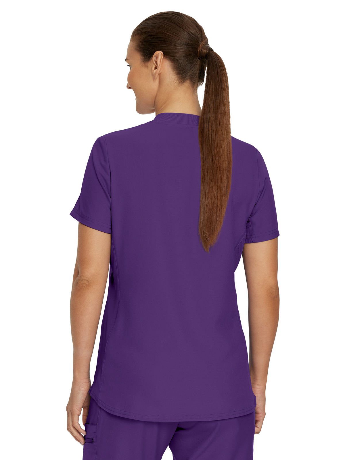 Landau - Forward - Women's Three-Pocket Rib-Knit Neckline V-Neck Top 7