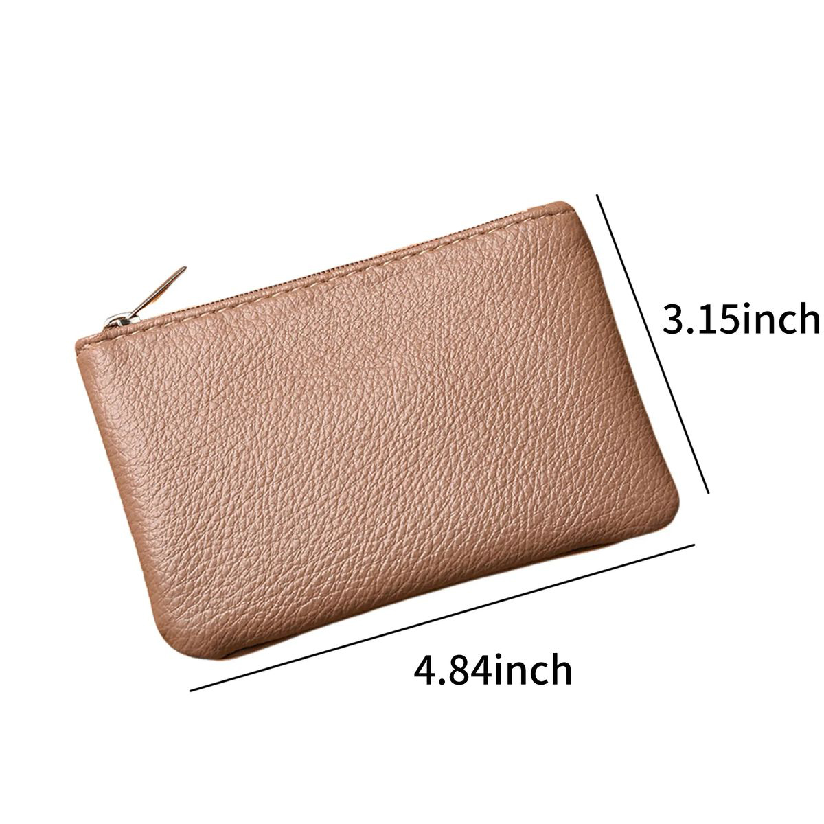 Compact Polyurethane Mini Coin Purse with Zipper 4