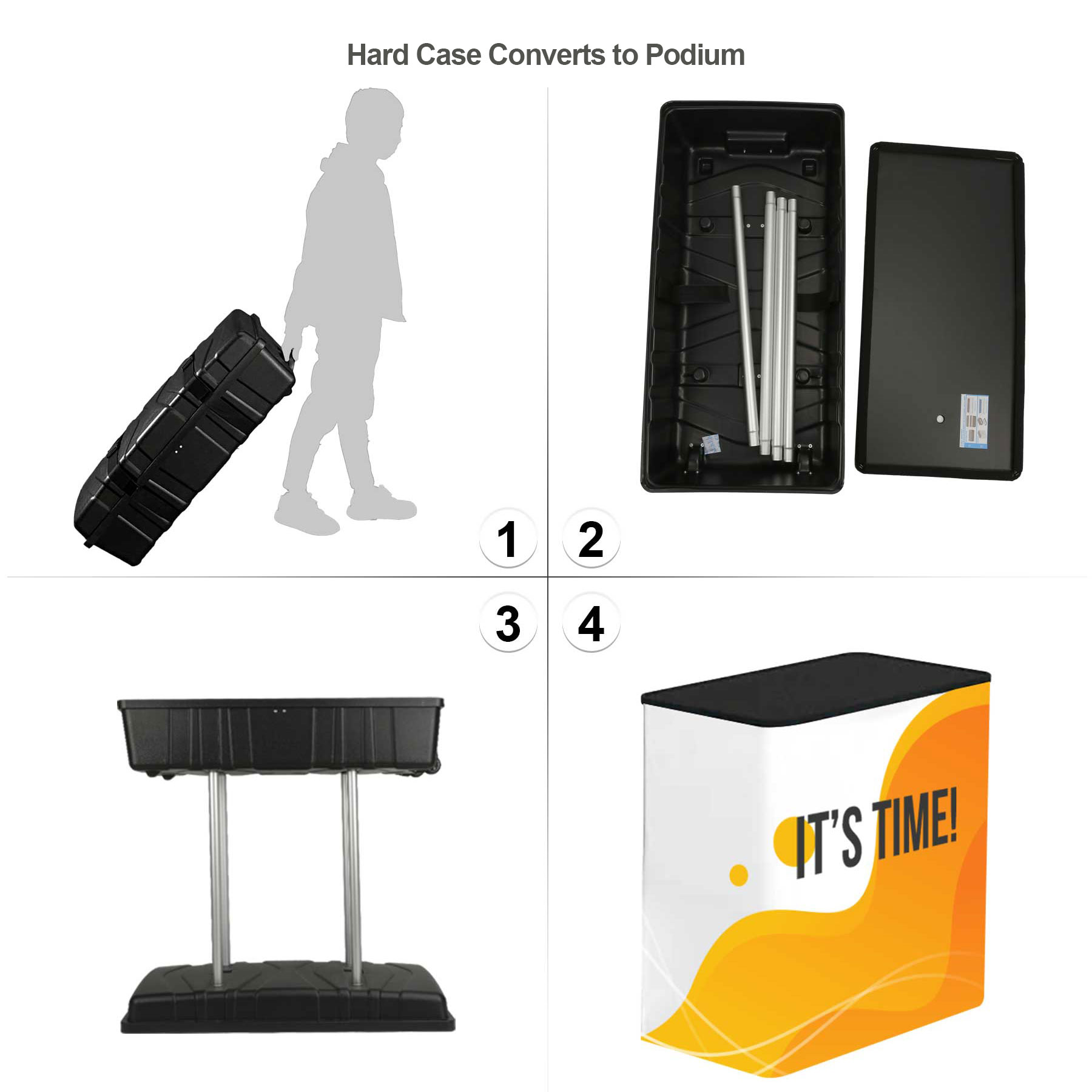 10' X 20' Custom Straight Tension Fabric Trade Show Booth Kit 4