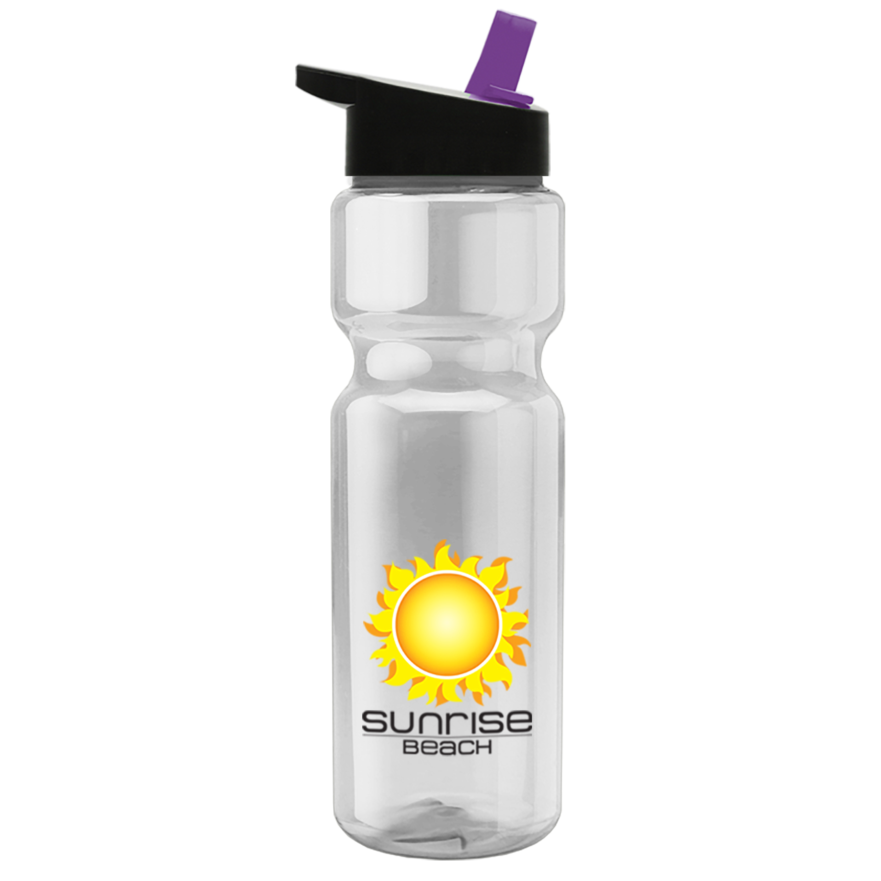 Champion - 28 oz. Transparent Bottle with Flip Straw and Digital Imprint 12