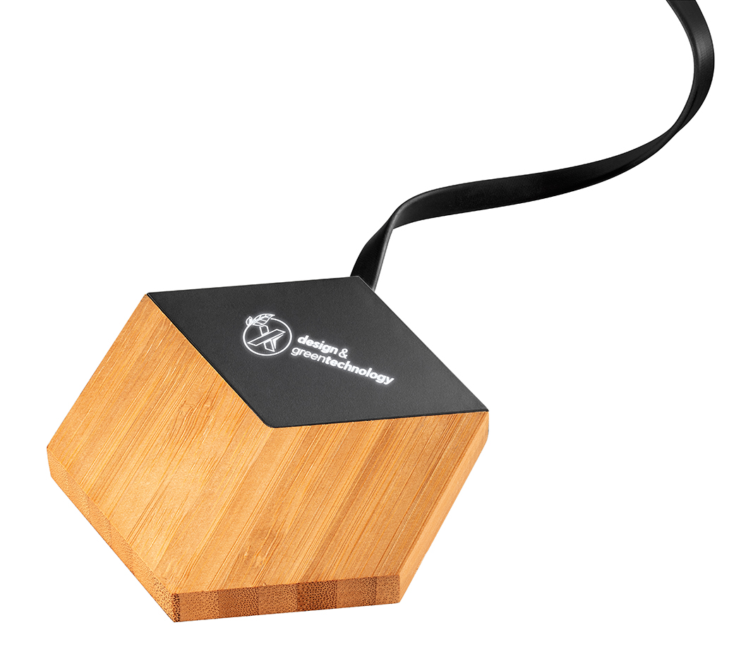 SCX Innovative Design™ Bamboo 10W Hexa Wireless Charger 14